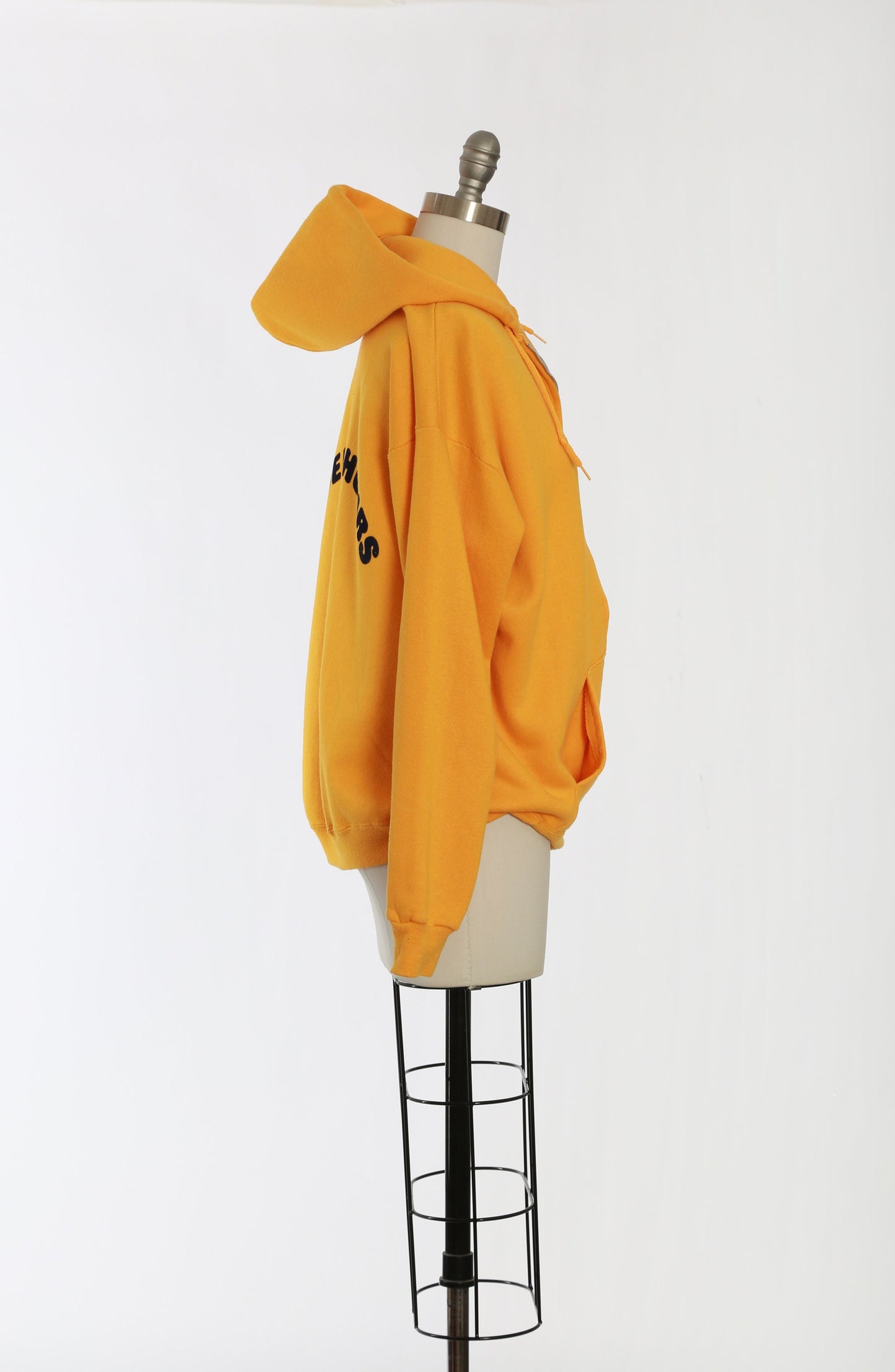 Golden hour hoodie | Vintage 1970s yellow hoodie sweatshirt