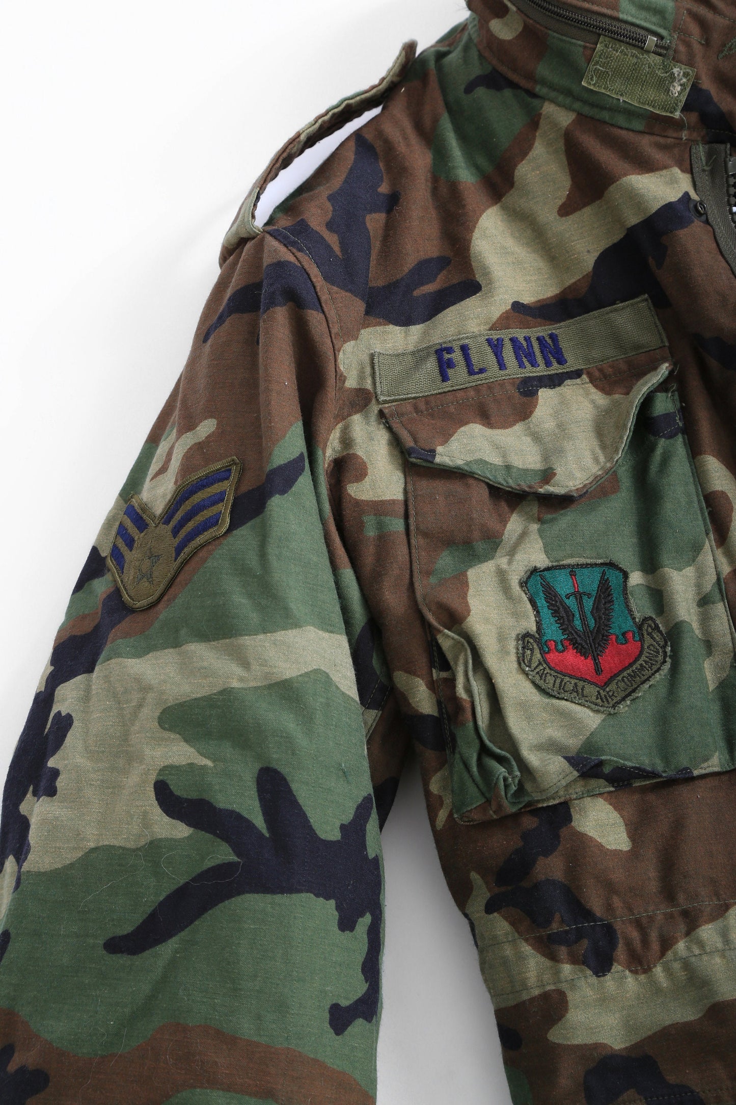 Vintage Military issue camo cold weather jacket | US Air force camo felid jacket
