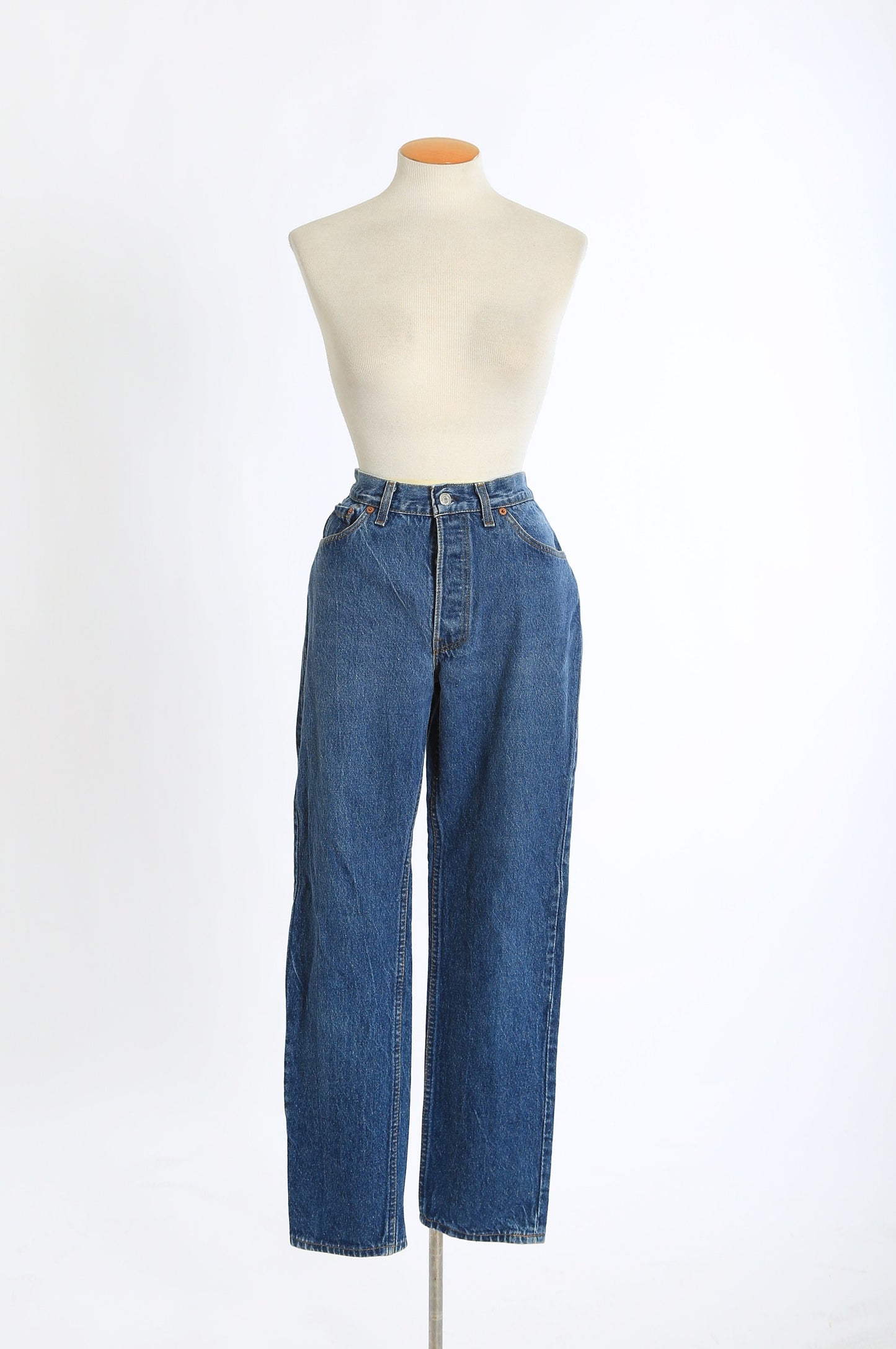 Y2K Levis | Vintage High waist button fly Levis blue jeans USA W27 L30 1/2