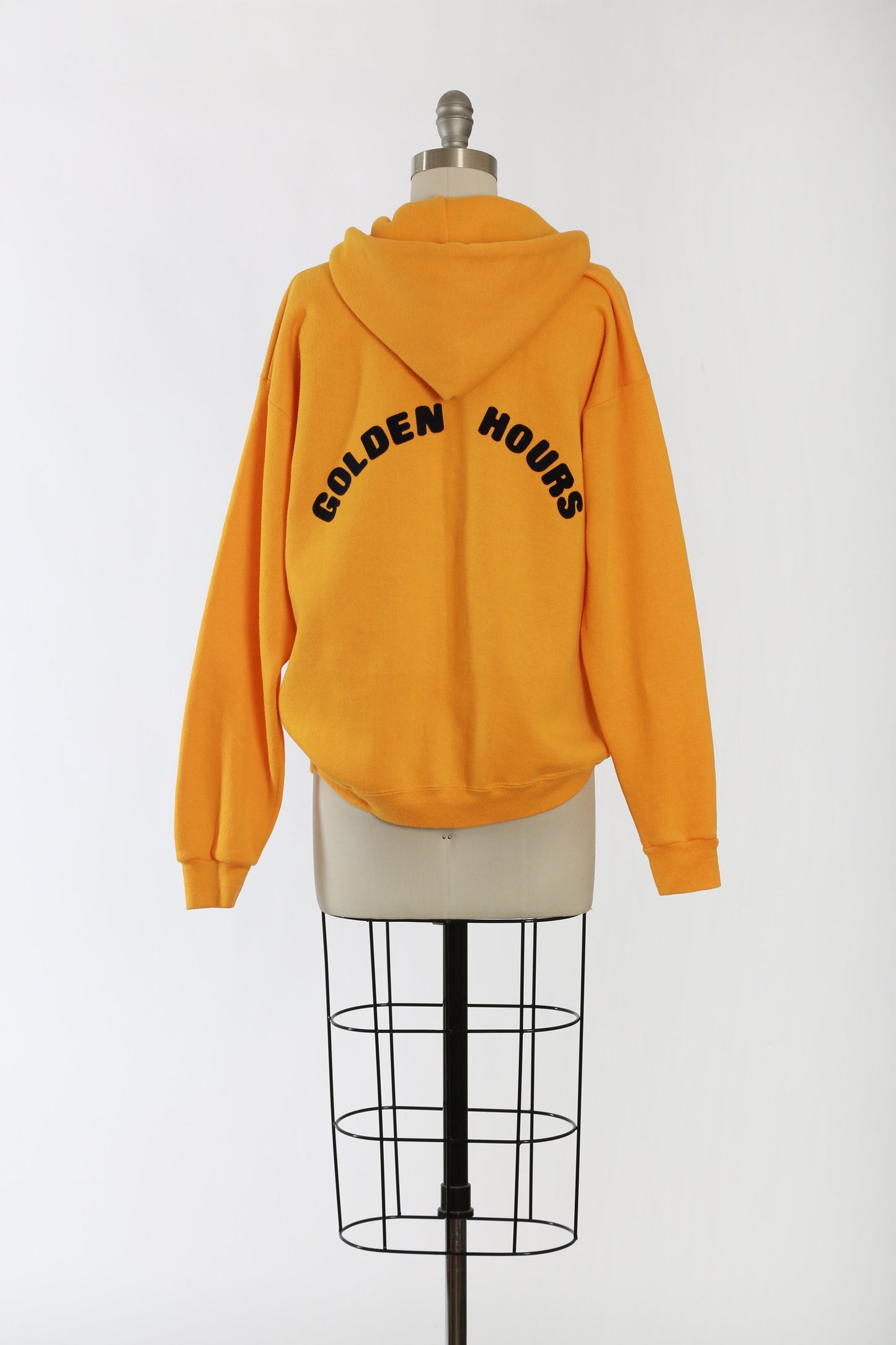 Golden hour hoodie | Vintage 1970s yellow hoodie sweatshirt