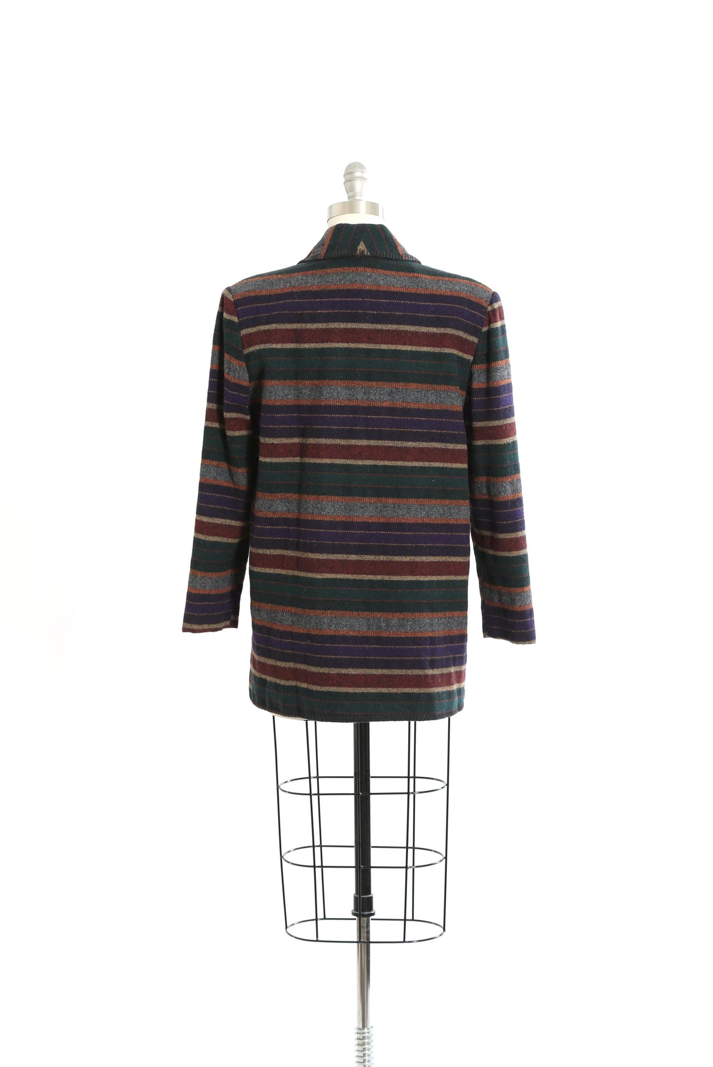Vintage 90s Striped southwestern wool blend blazer