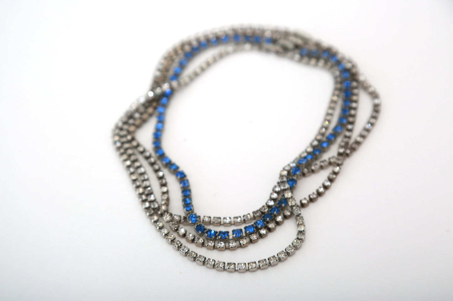Vintage 1950s rhinestone choker necklace