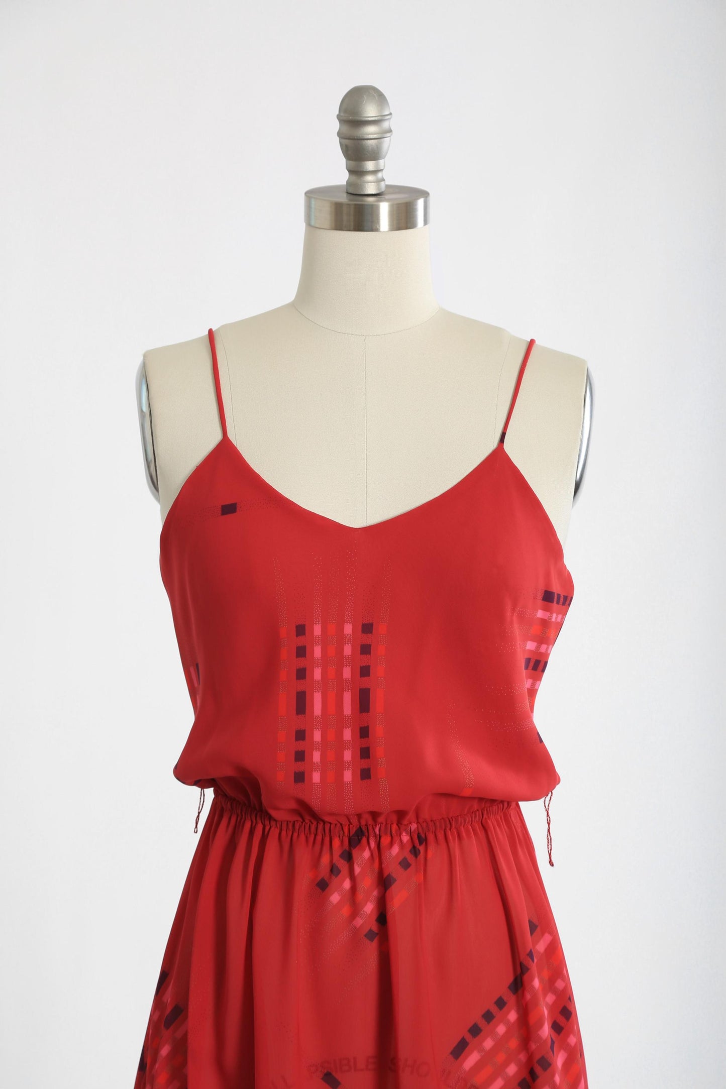Vintage 70s semi sheer asymmetrical dress