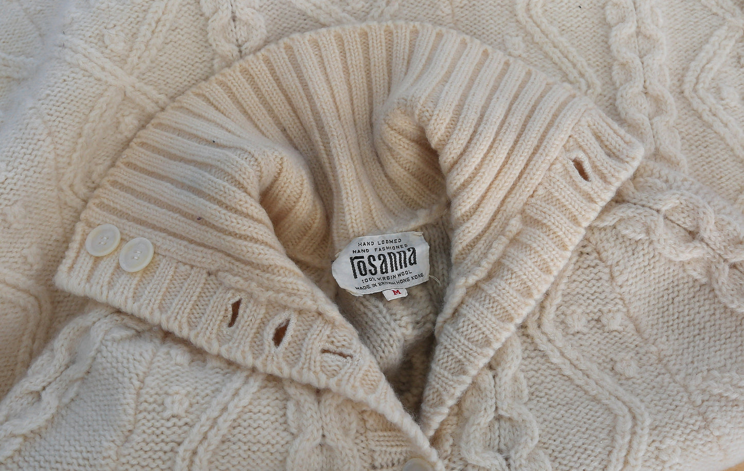 60s knit wool cape sweater | Vintage 60s hand loomed cable knit wool cape