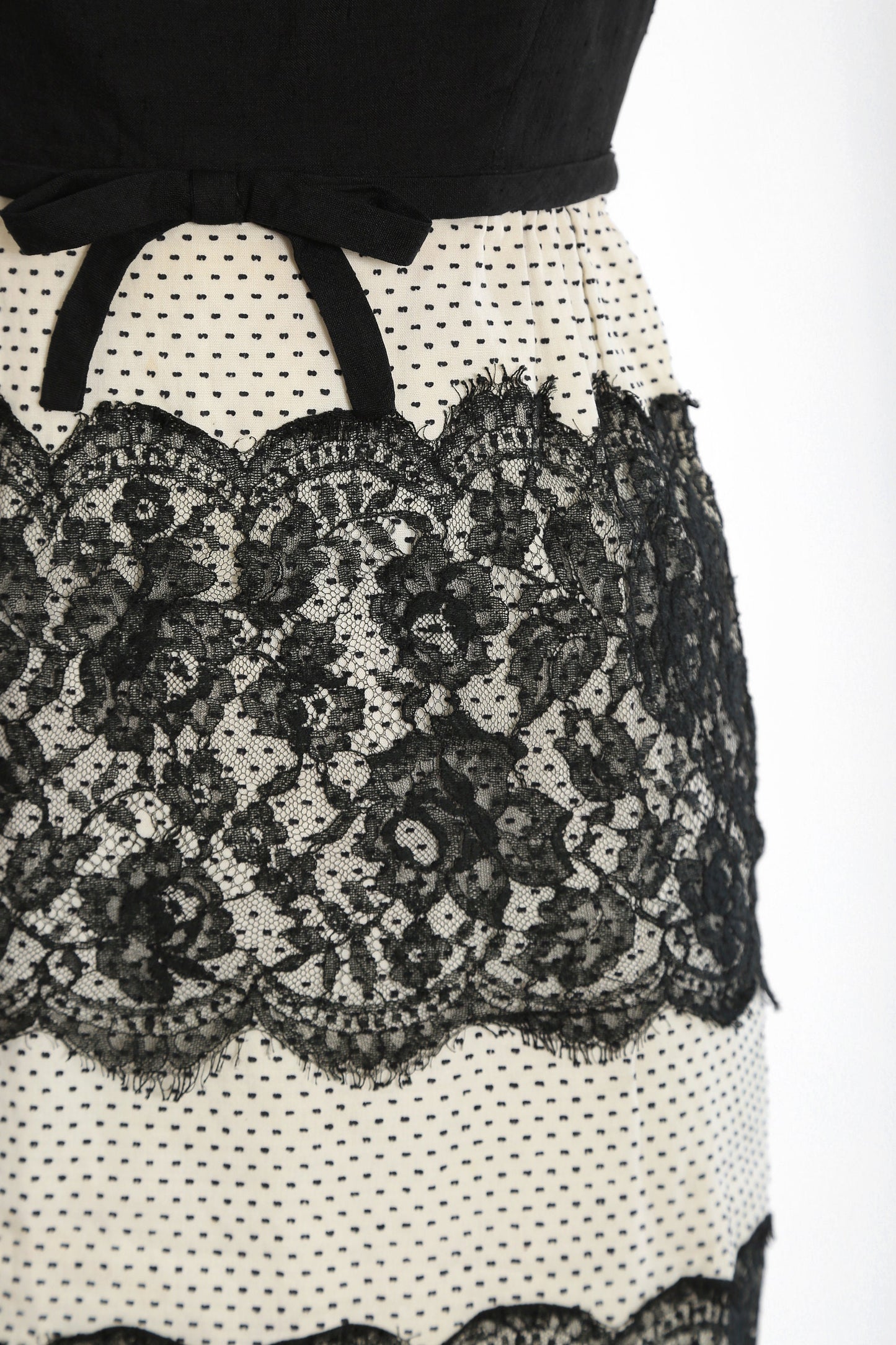 Vintage 60s Swiss dot lace dress | 1960s Harou lace dot cocktail dress