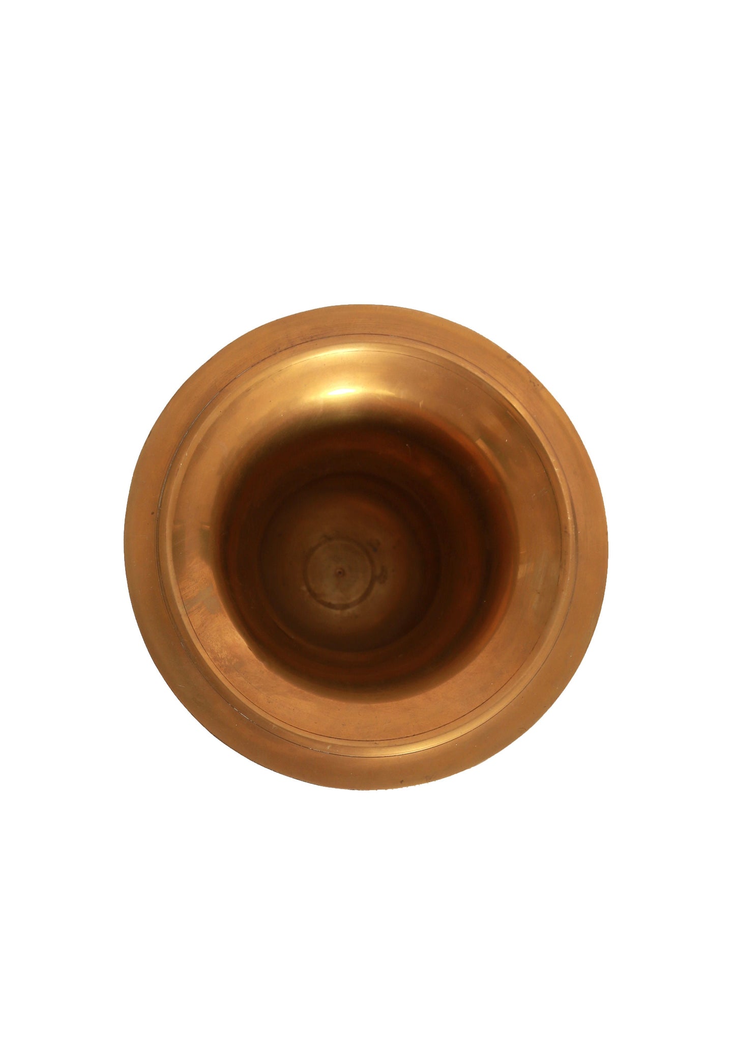 Vintage solid brass vase