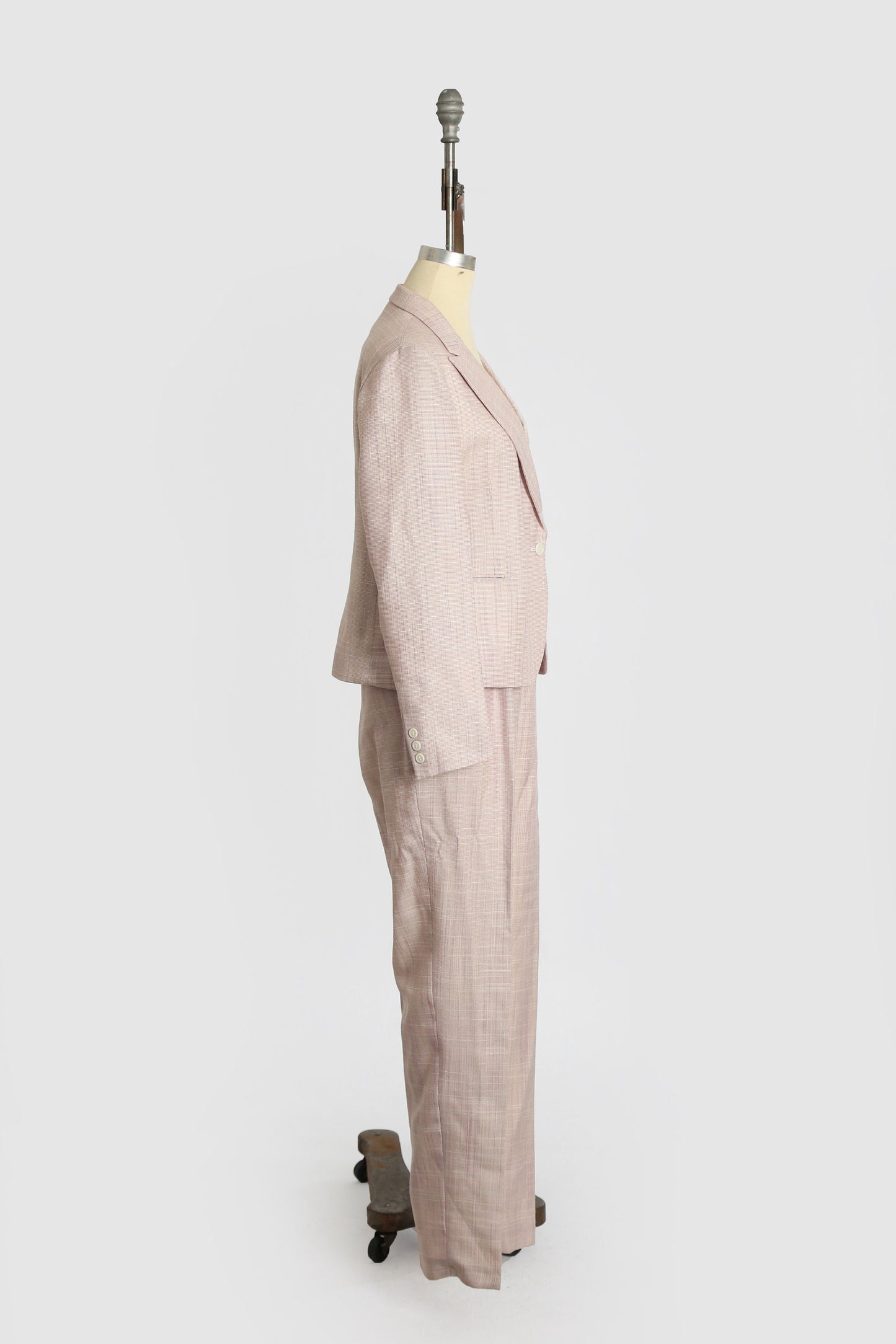 Vintage 80s woven purple suit | 1980s deadstock suit