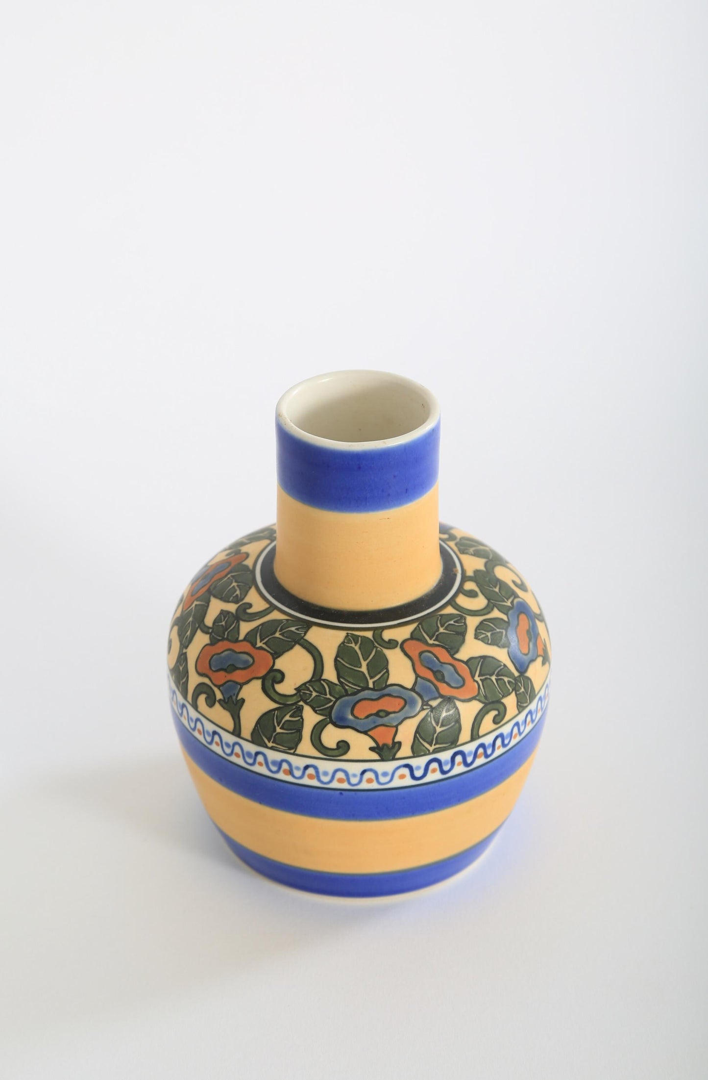 Vintage Japanese floral vase