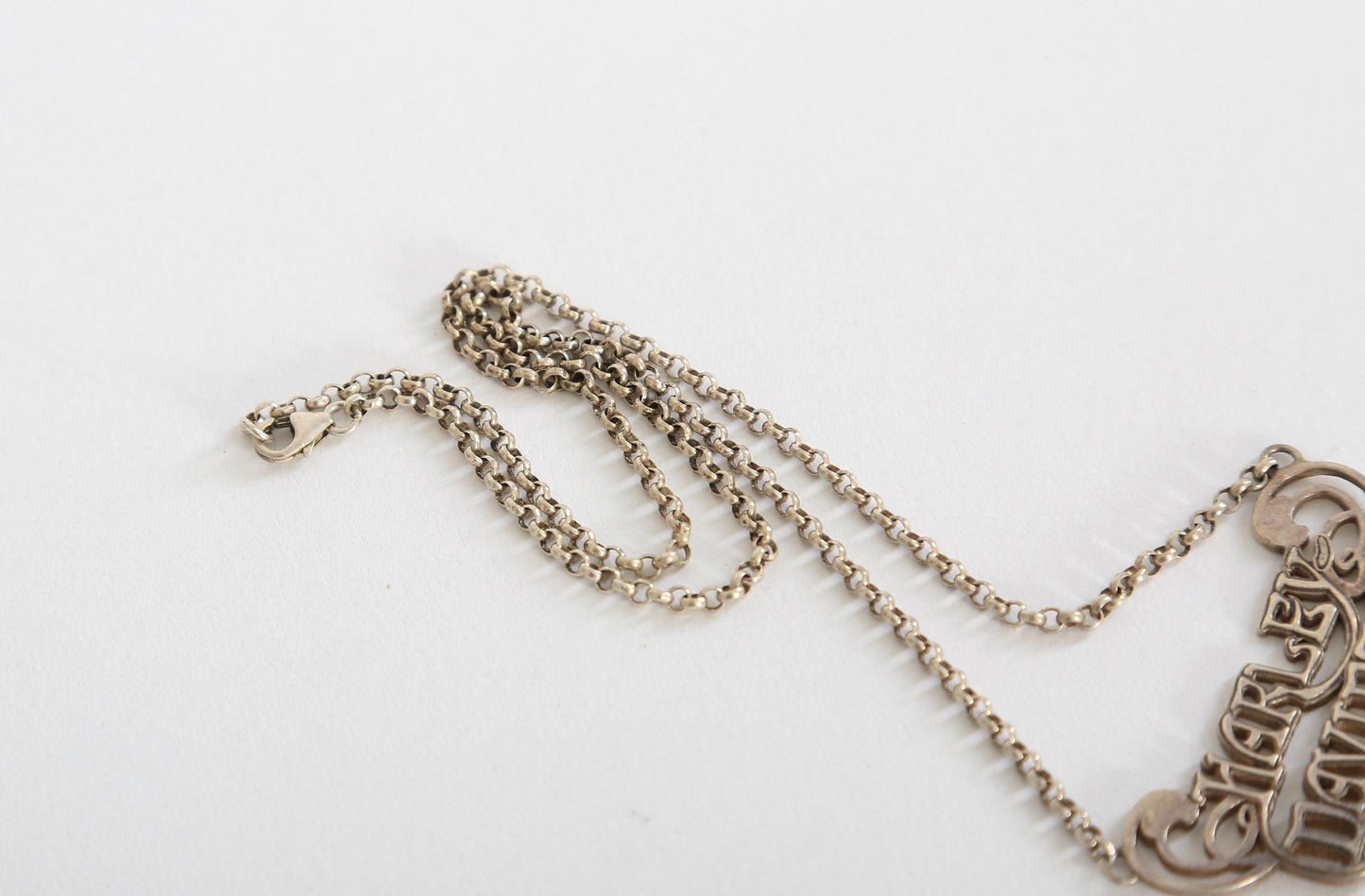 Harley Davidson Sterling Silver Rolo chain necklace