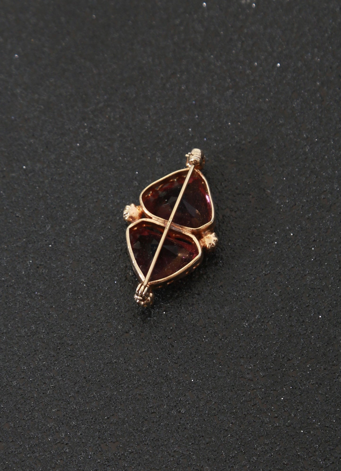 Amethyst gold brooch | Antique vintage Edwardian large Amethyst 9k gold seed pearl brooch