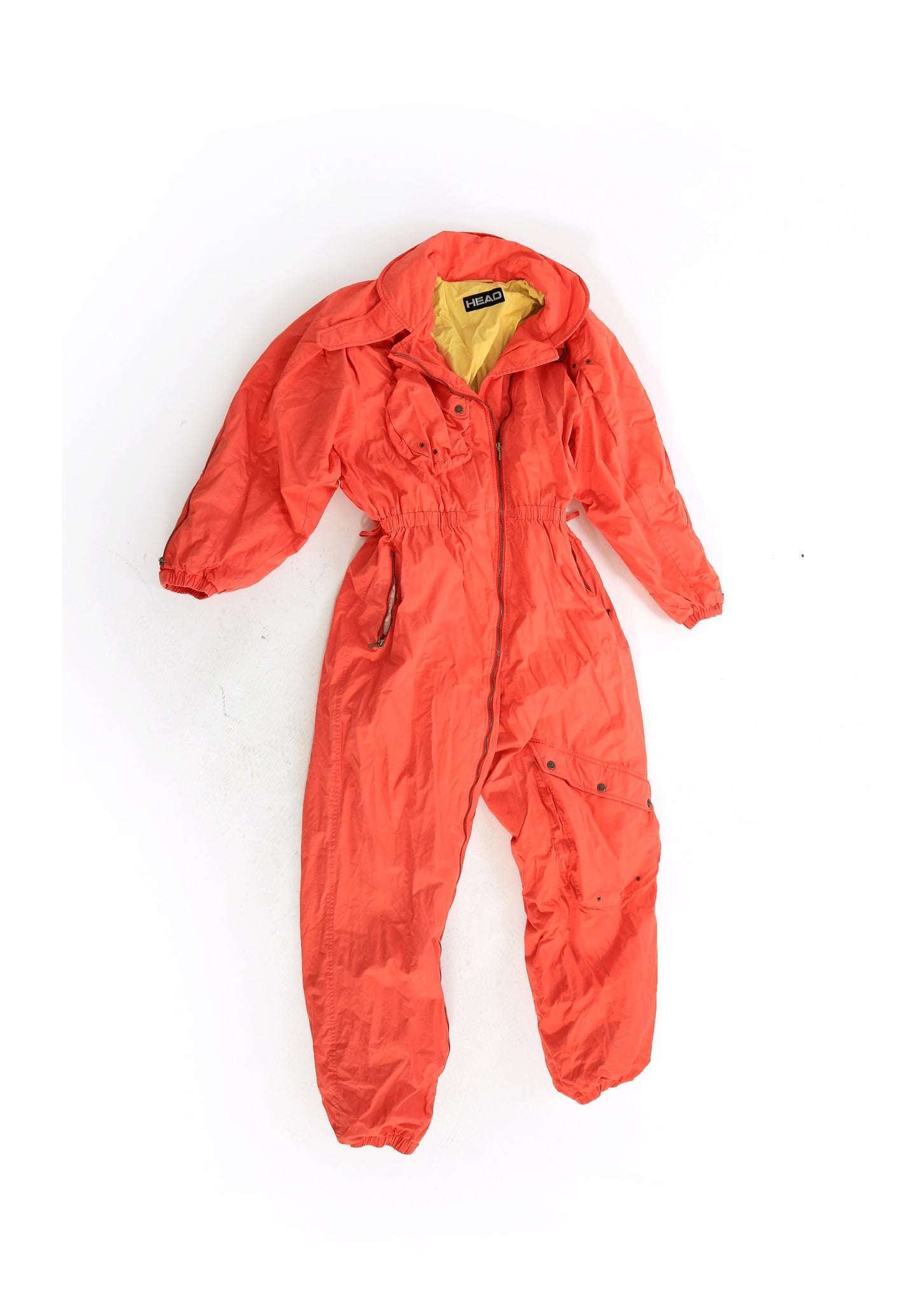 HEAD Ski snowsuit | Vintage 80s 90s Head orange snowsuit skiwear snowboarding coveralls
