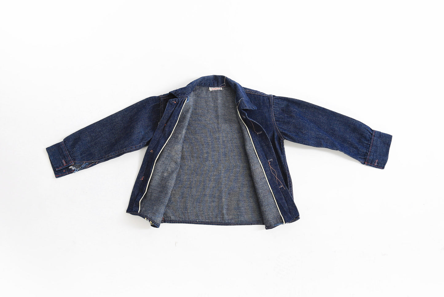 Vintage 50s kids Erwin selvedge denim space age jean jacket
