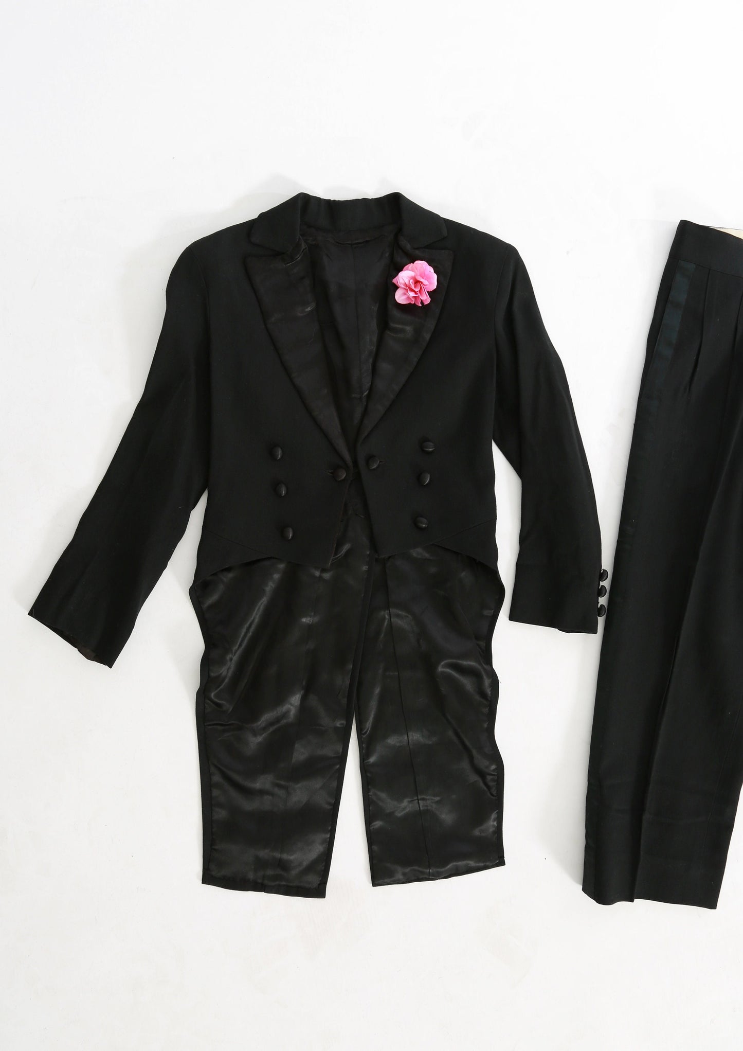 RARE Antique kids Suit tails | Vintage 20s black Tuxedo tails suit | 1920s Childs tuxedo suit