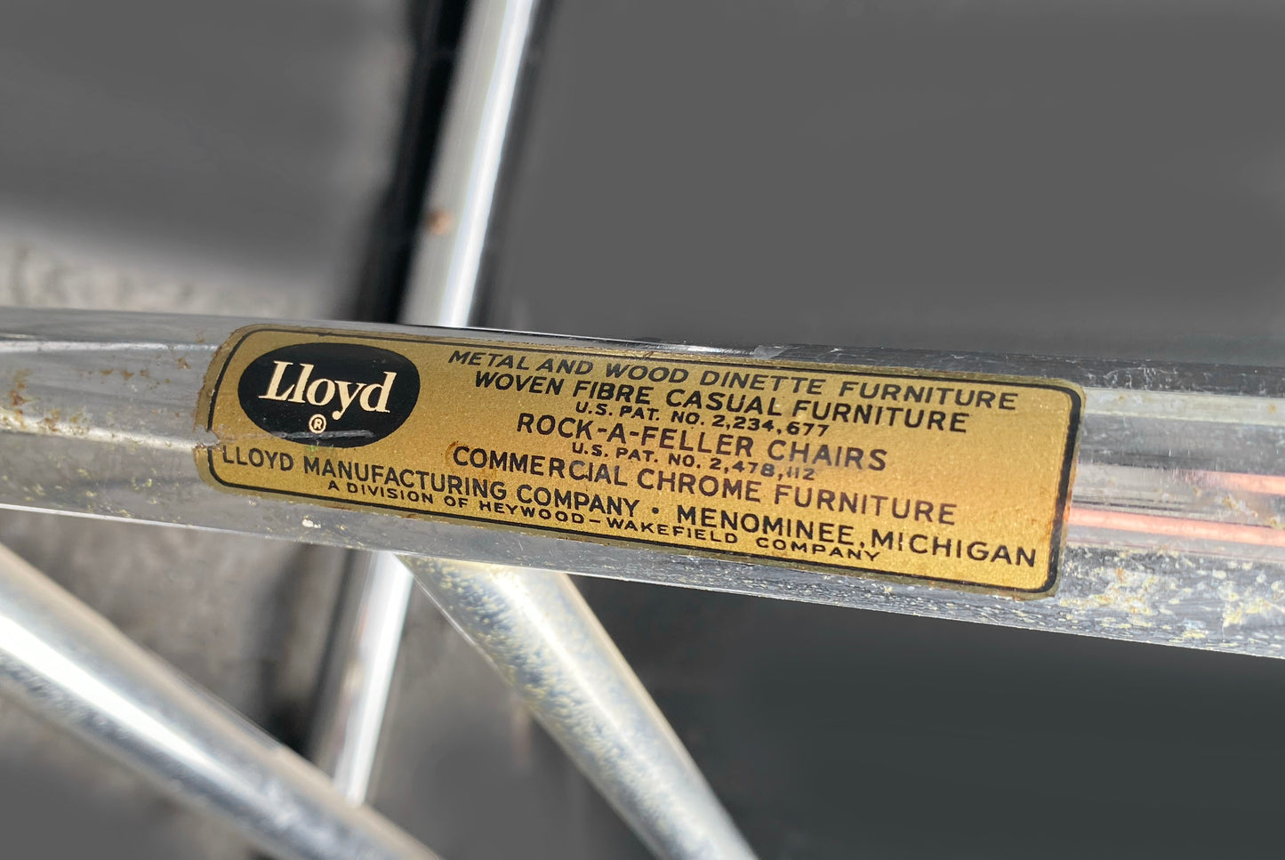 1930s Kem Weber for Lloyd Art Deco tubular Chrome chair