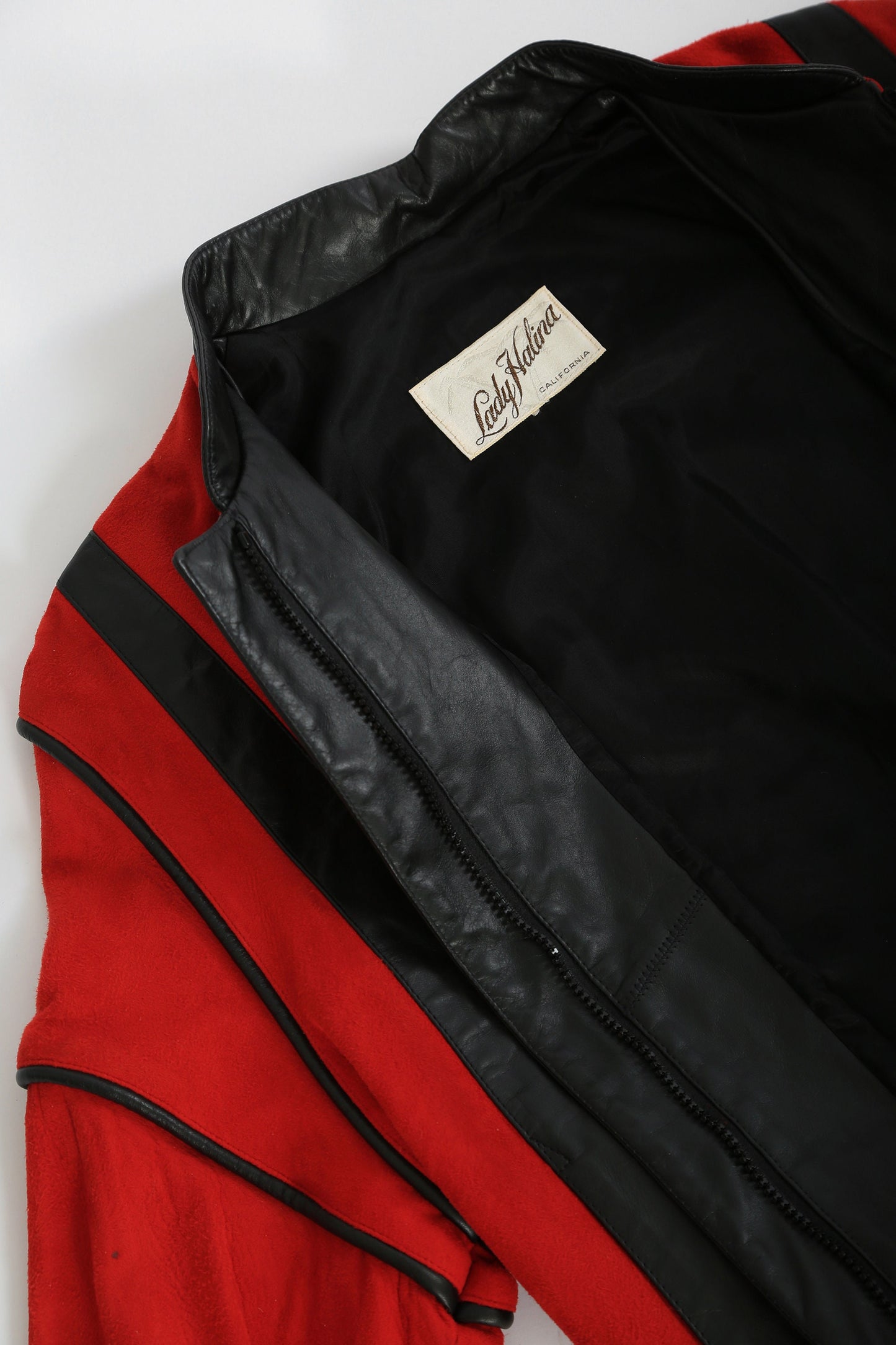 Vintage 1980s "Thriller" Red leather jacket