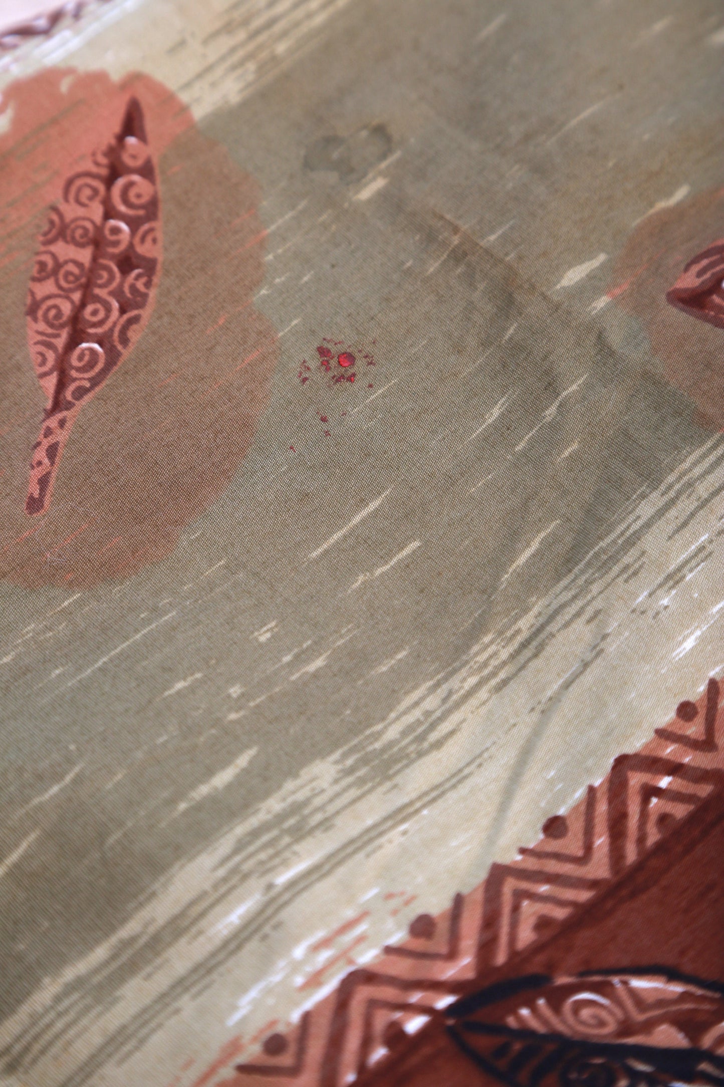Vintage 50s Duke Kahanamuku Hawaiian cotton sarong wrap skirt | 1950s ie faitaga wrap skirt