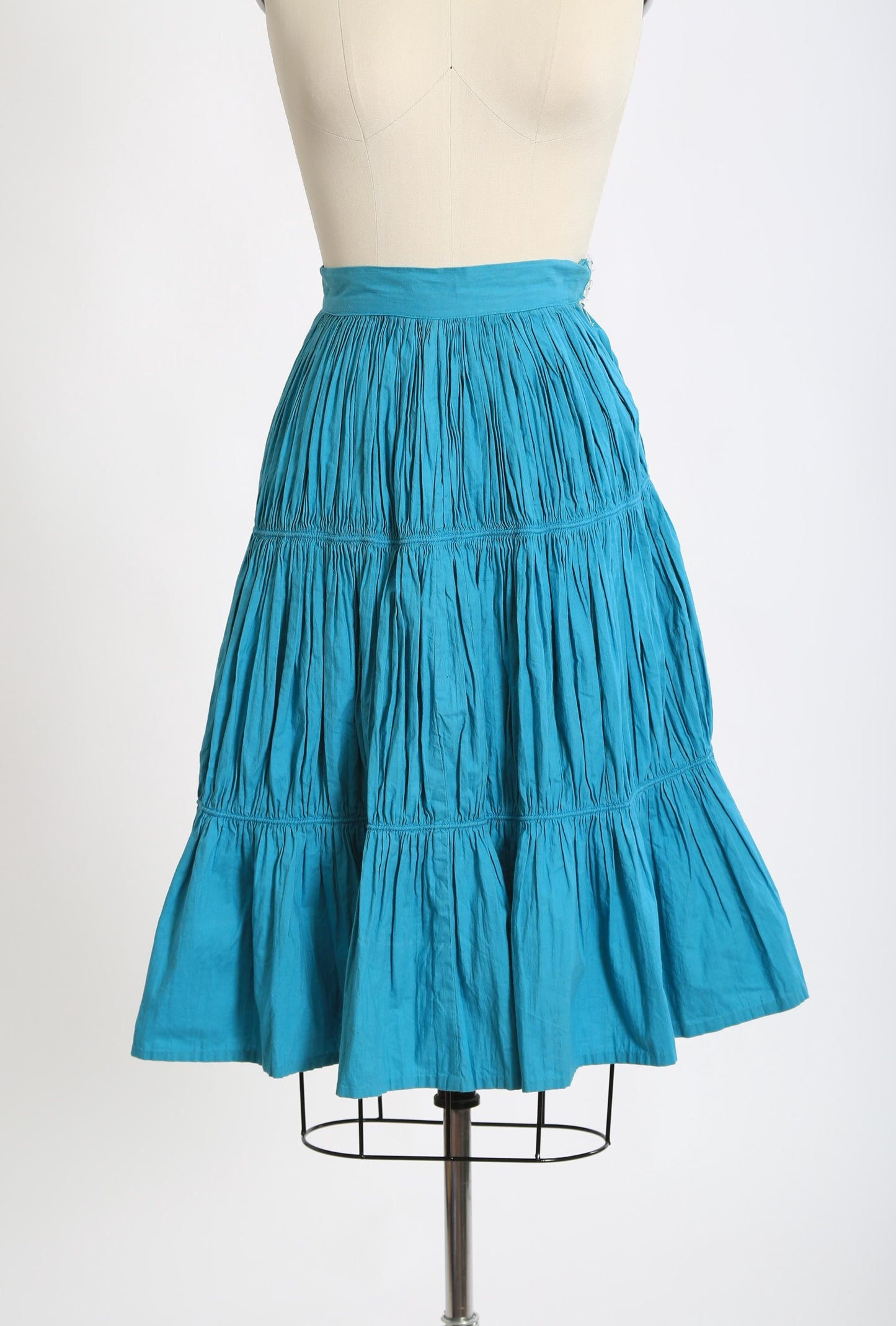 Vintage 50s blue cotton skirt