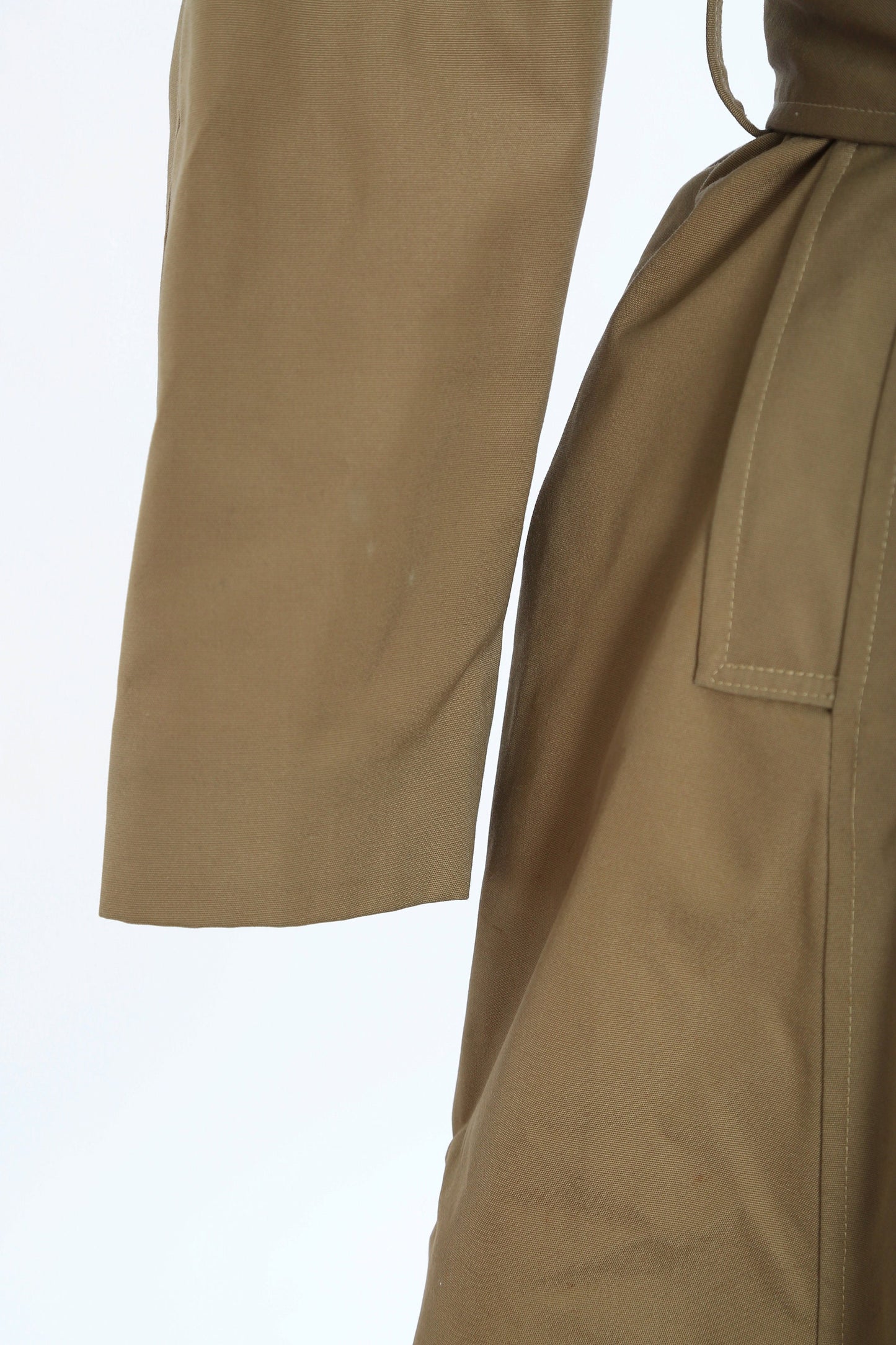 Vintage 1970s coyote fur trench coat