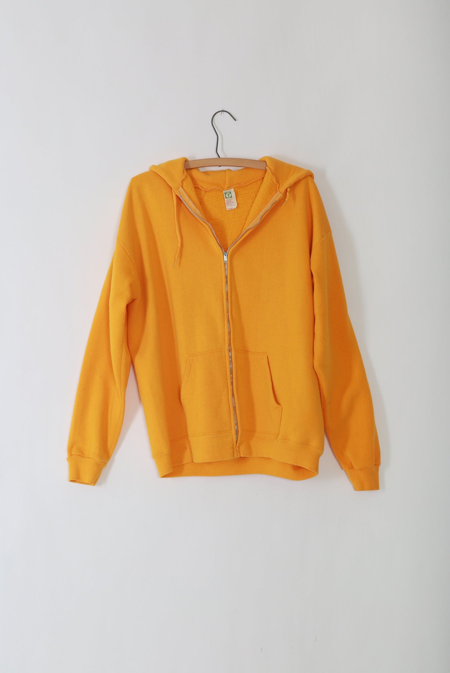Golden hour hoodie | Vintage 1970s yellow hoodie sweatshirt