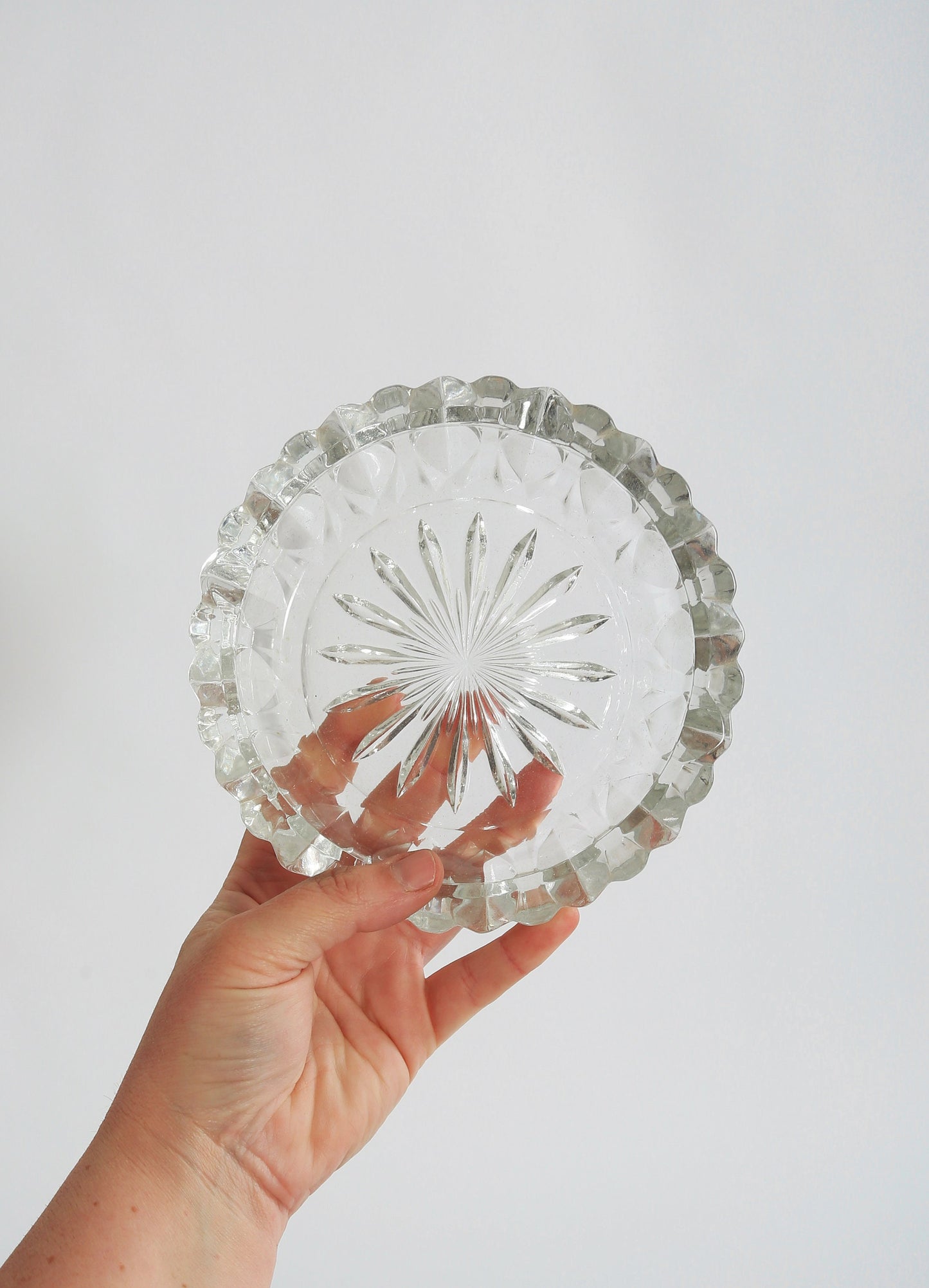 Vintage Noritake Hampton Hall clear glass Crystal Ashtray
