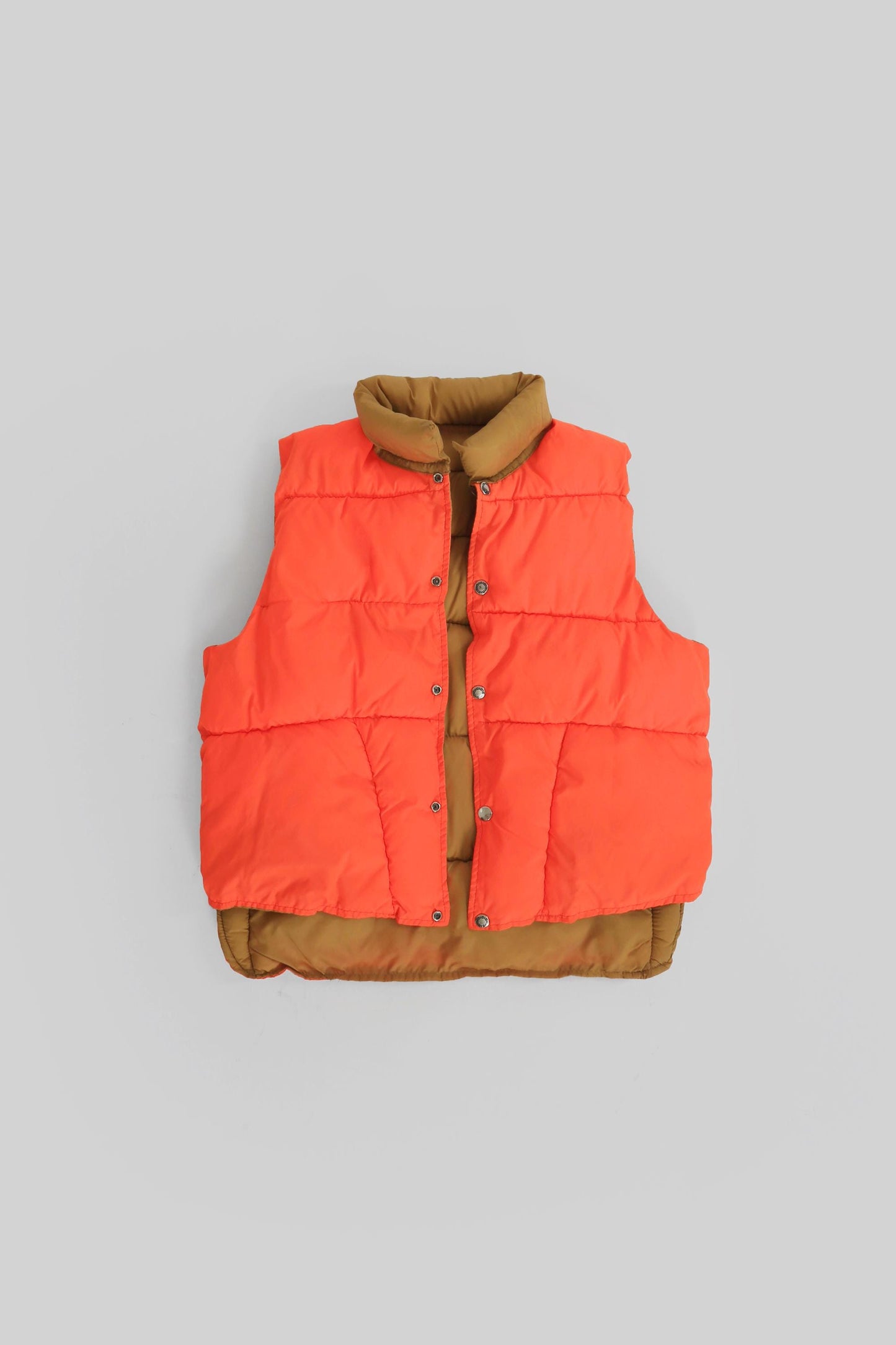 Reversible puffer vest | Vintage 70s hunting Puff vest