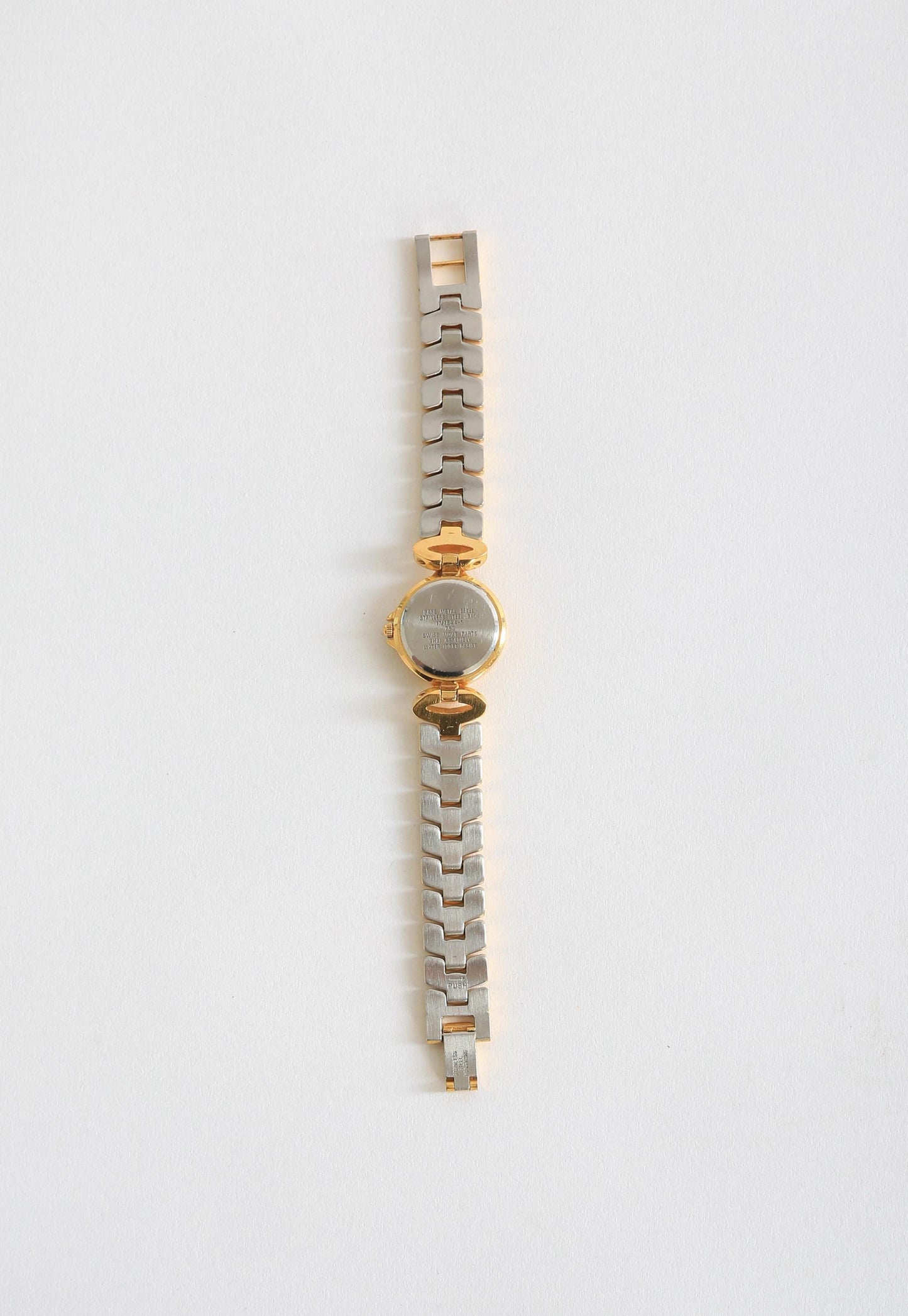 Vintage Anne Klein 753 Bezel Goldtone mother of pearl Swiss made woman's watch