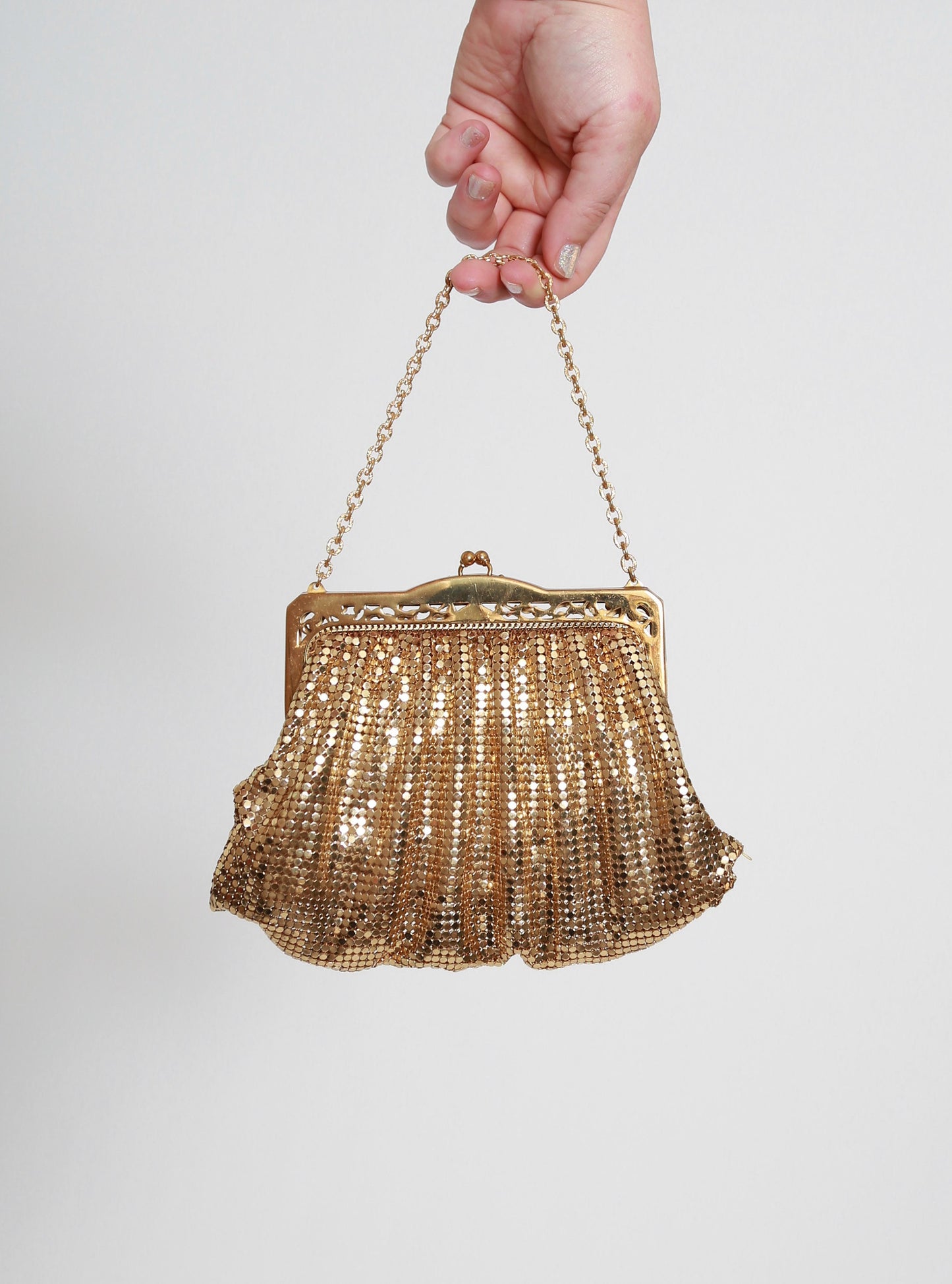 50s Whiting & Davis Gold mesh purse