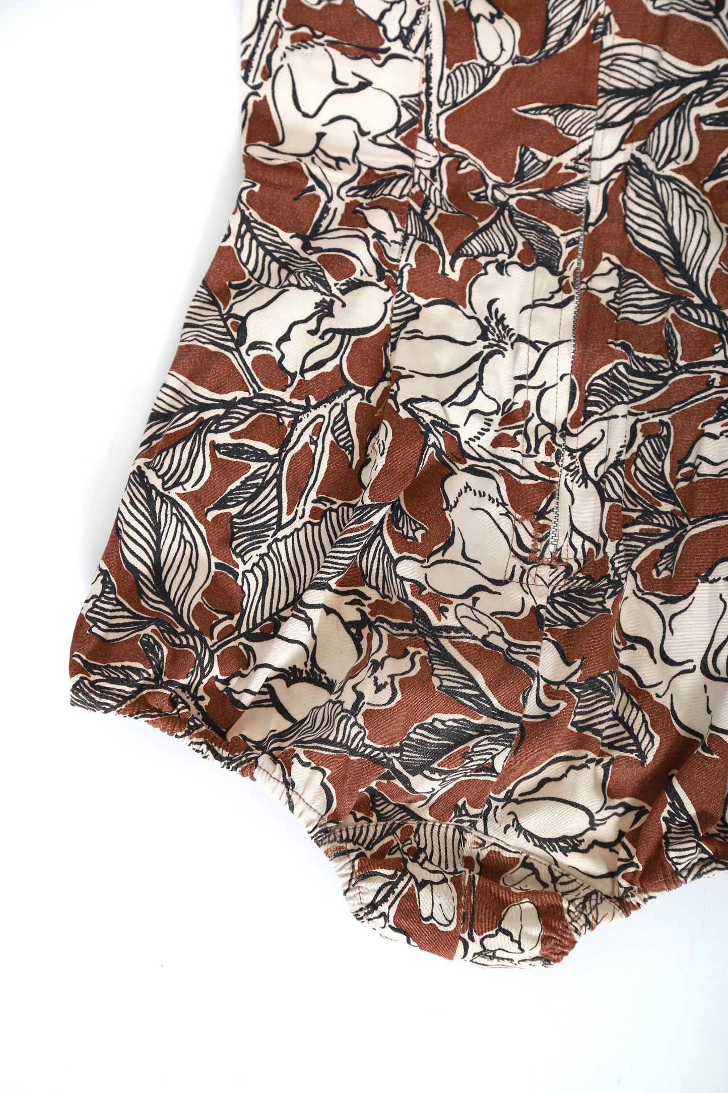 Vintage 50s Carol Brent floral swimsuit one piece