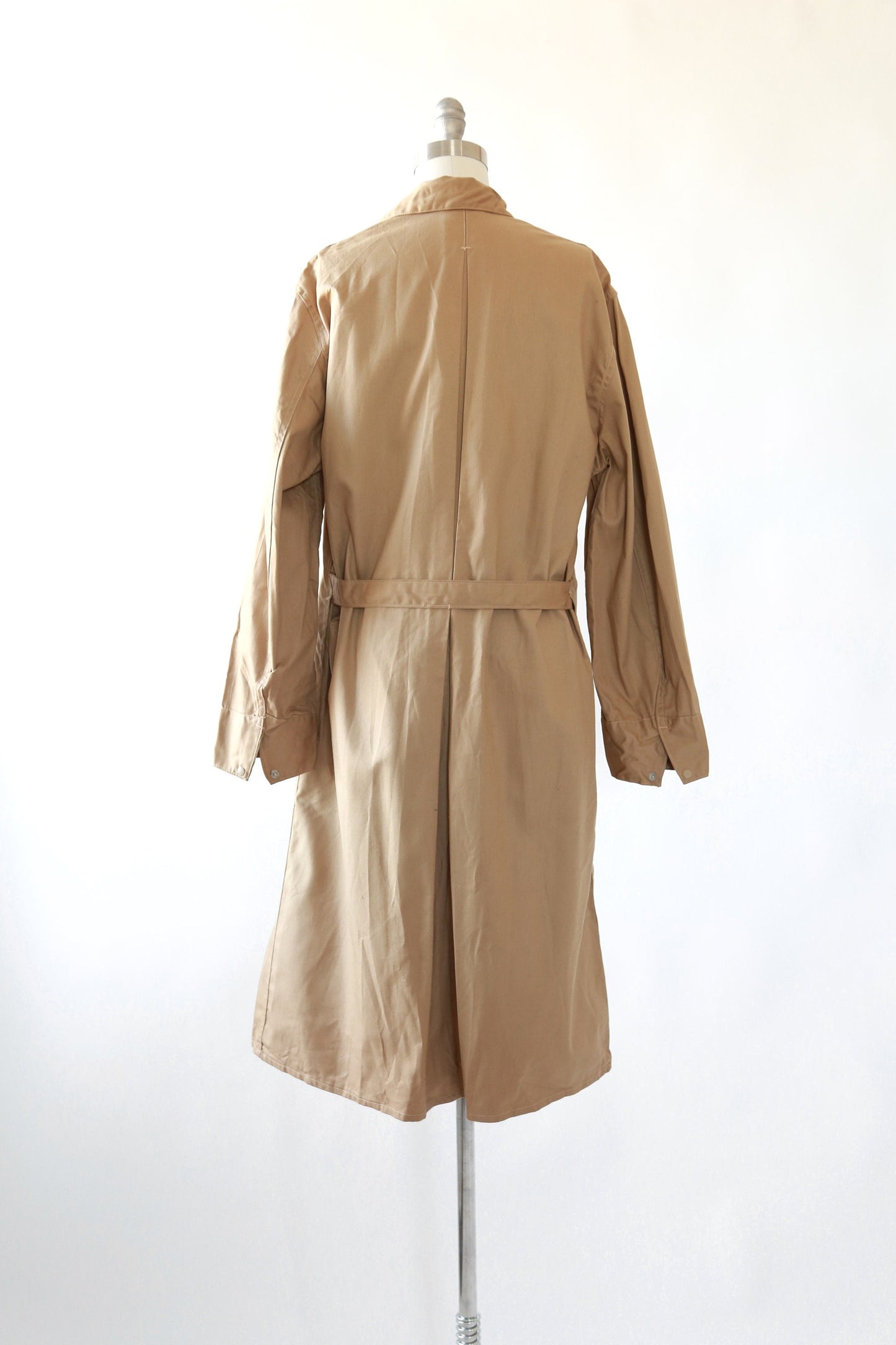 40s Sanforized Canvas Chore coat | Vintage 1940s canvas lab coat