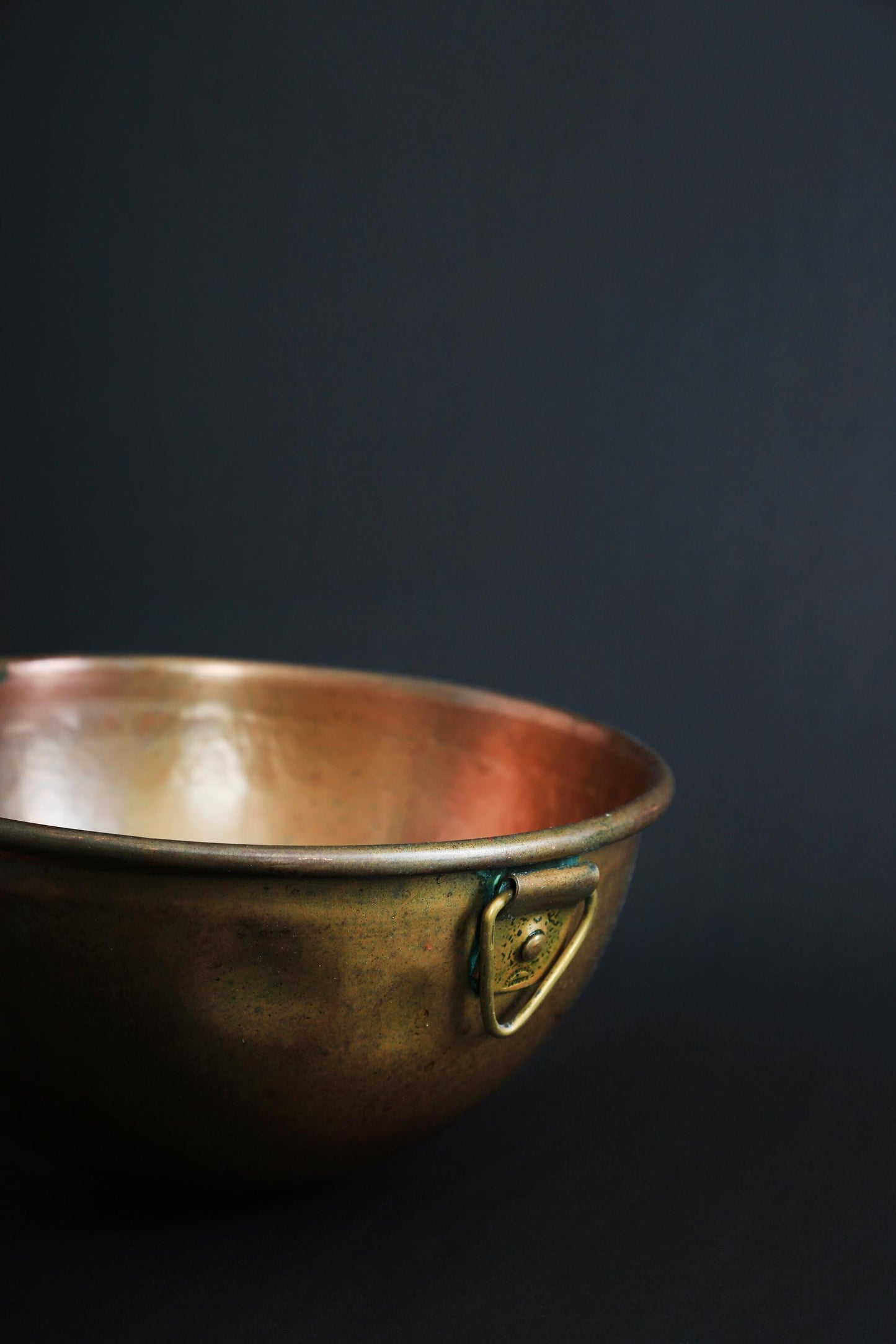 Vintage solid copper Chocolate bowl | DIVERTIMENTI OF LONDONS Copper mixing bowl