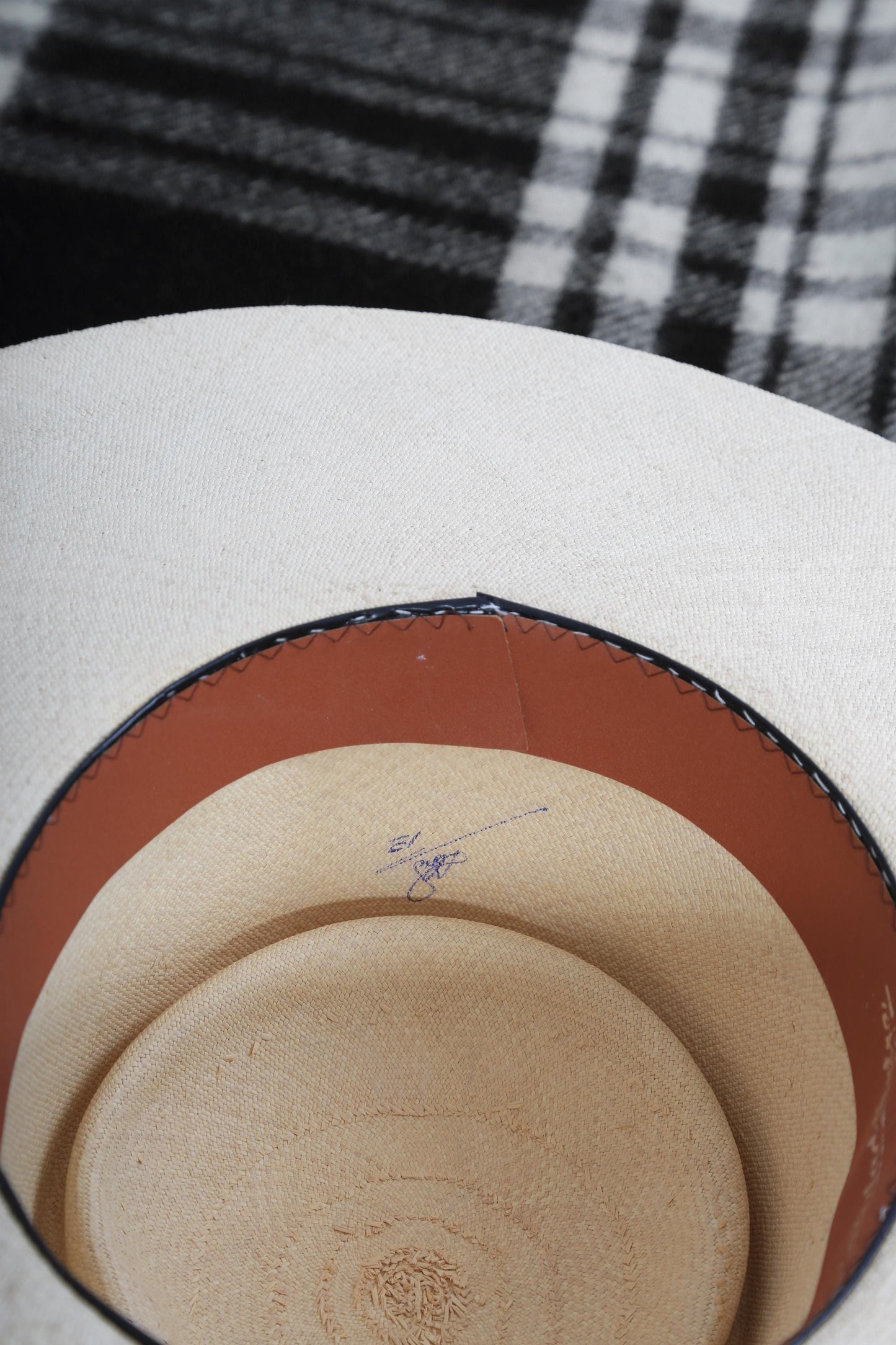 Vintage wide brim sun hat