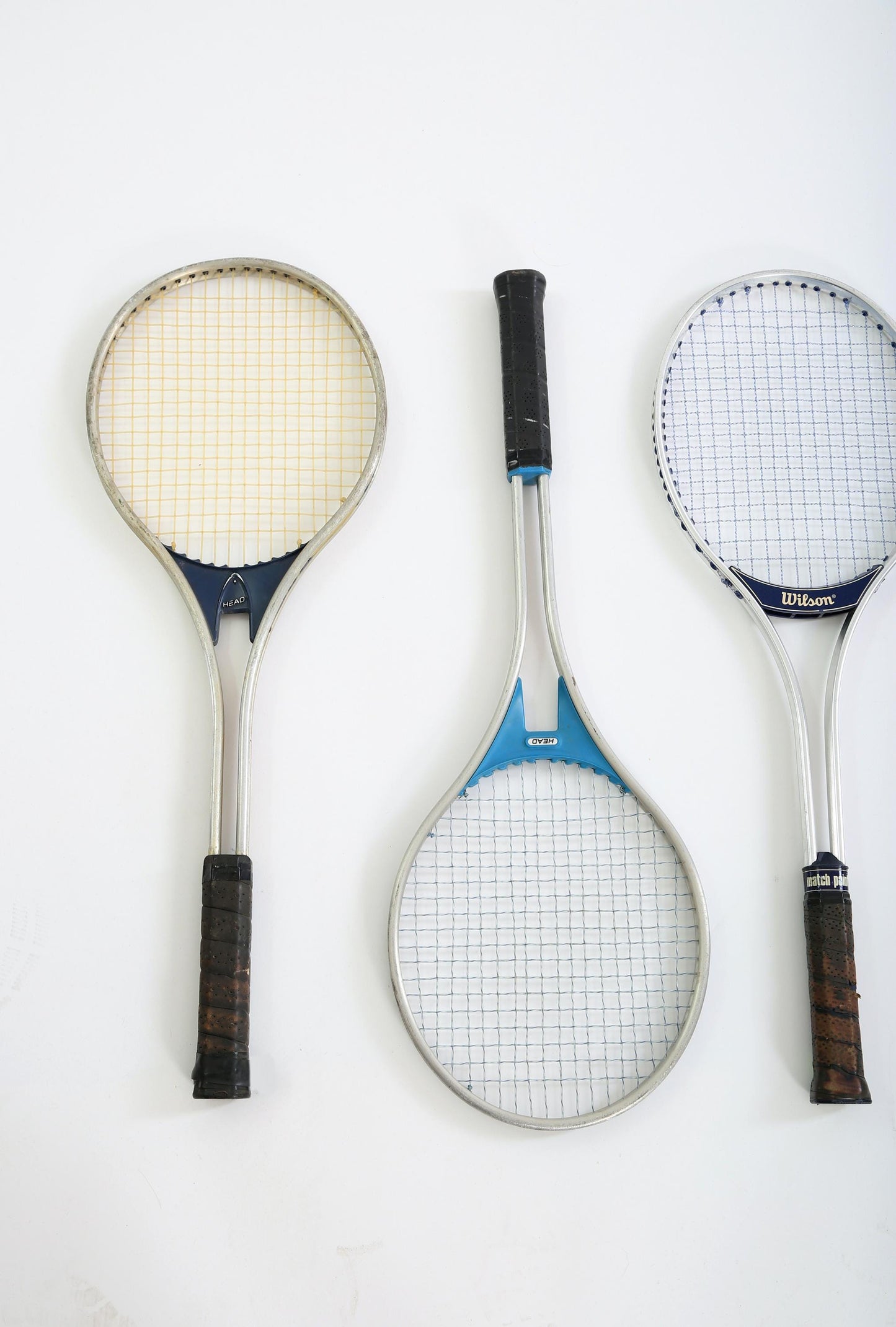 Vintage Tennis Rackets wall art gallery wall