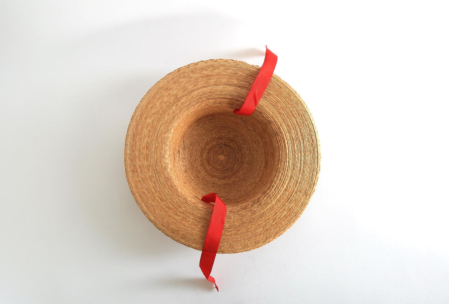 Vintage youth natural straw hat