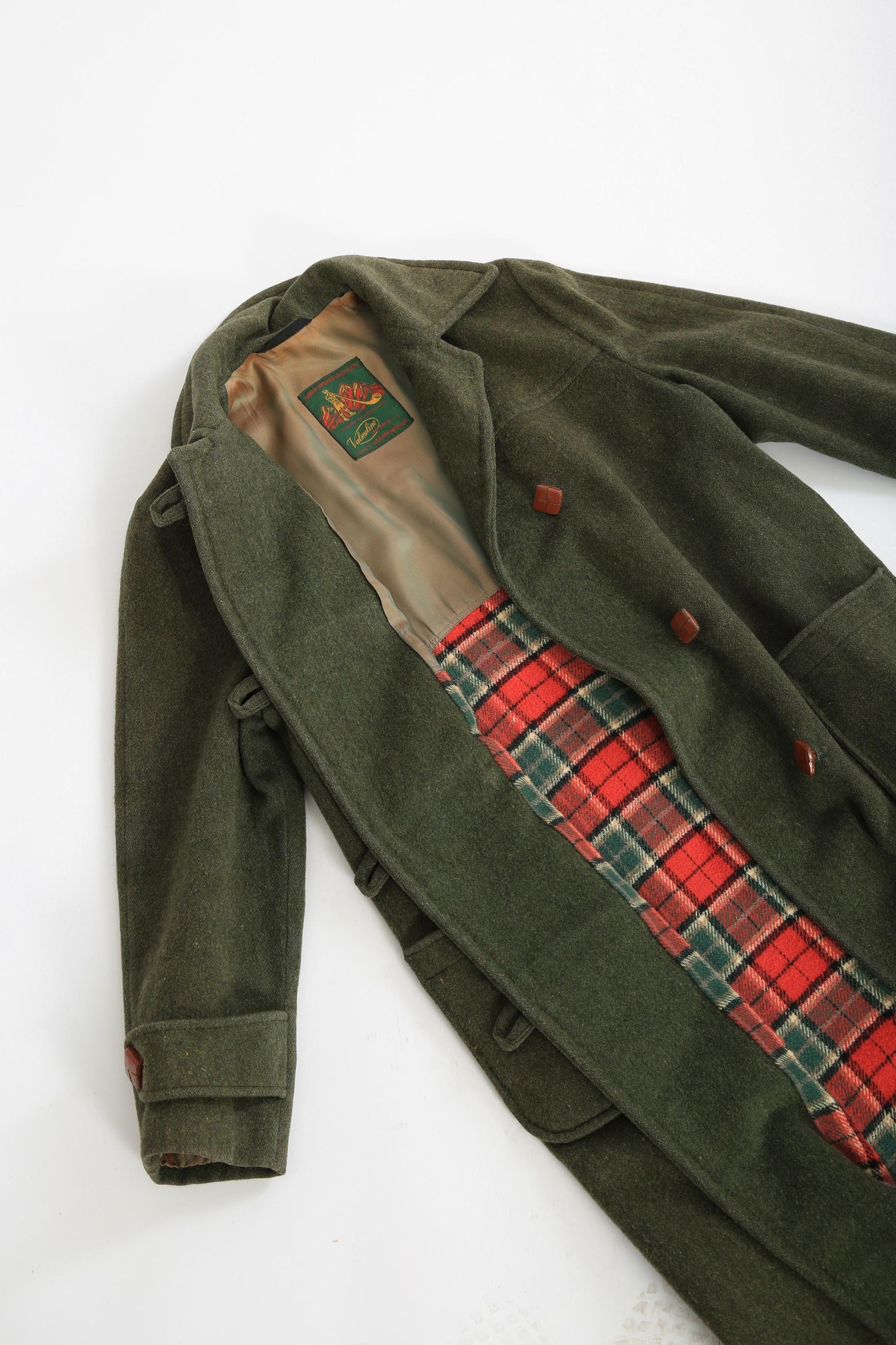 40s Dufflecoat | Vintage 1940s Valmeline West German green wool Duffle coat
