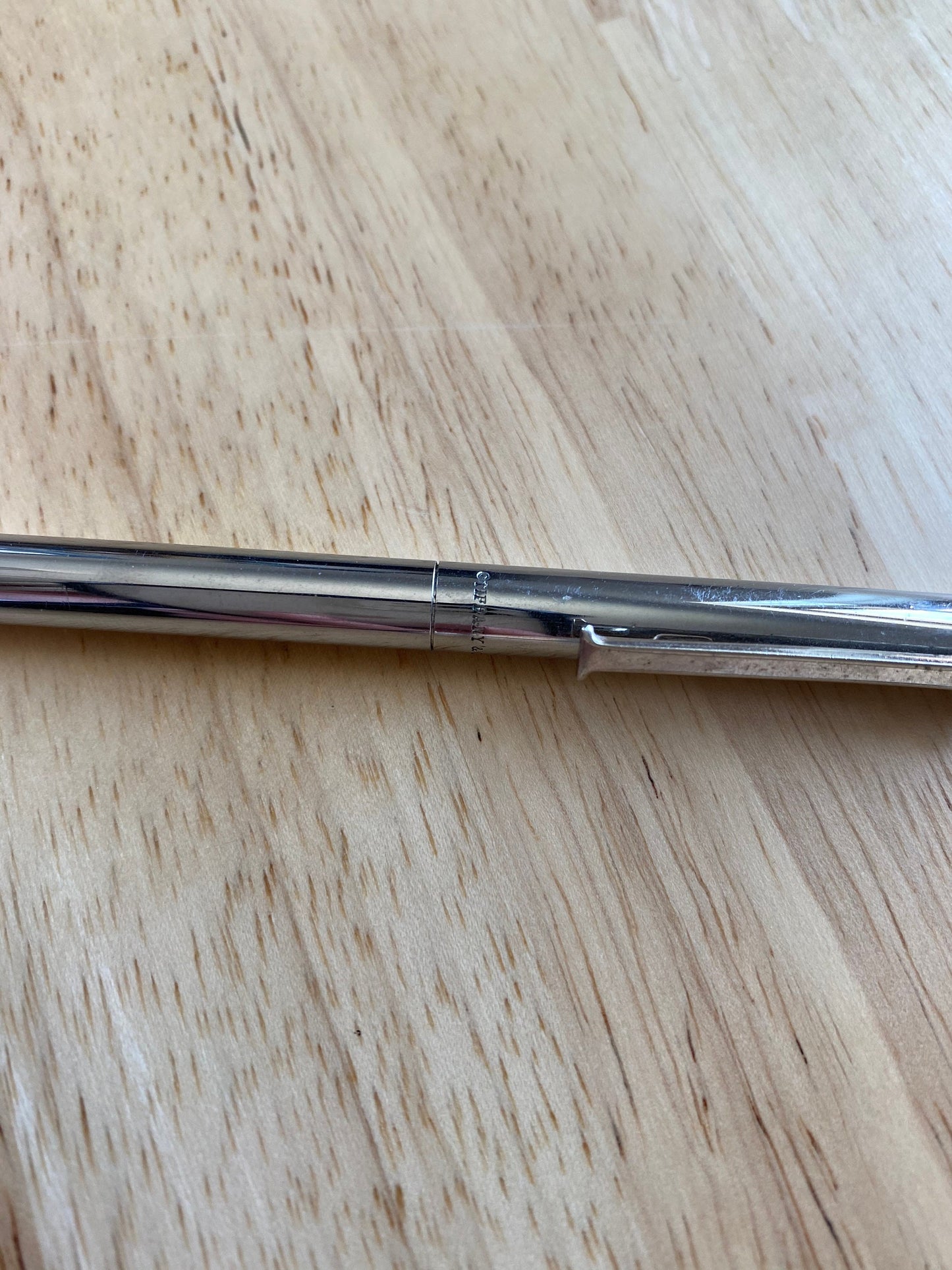 Vintage TIFFANY & CO. Sterling Silver T - clip pen