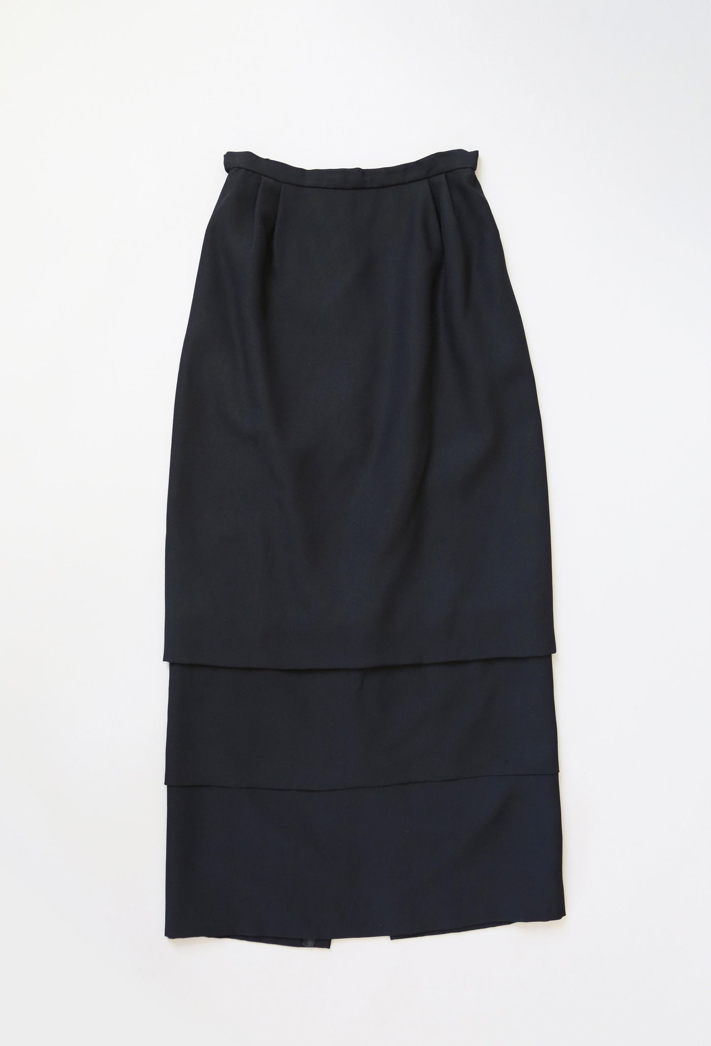 60s Lorrie Deb pencil skirt skirt | Vintage 1960s high waist tiered maxi skirt