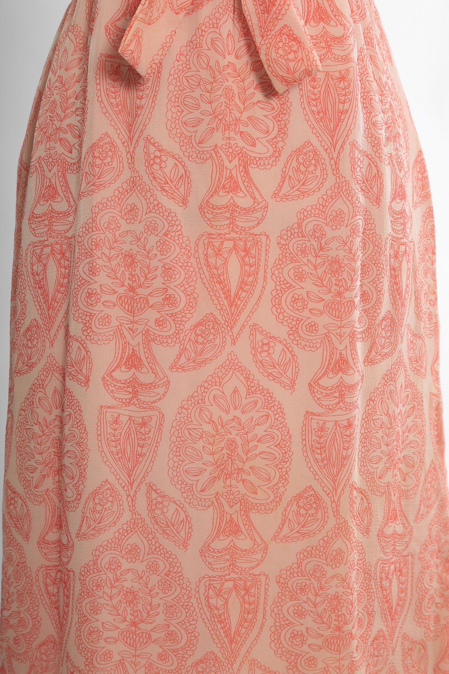 Vintage 1950s f.m. Swiss pink floral silk dress