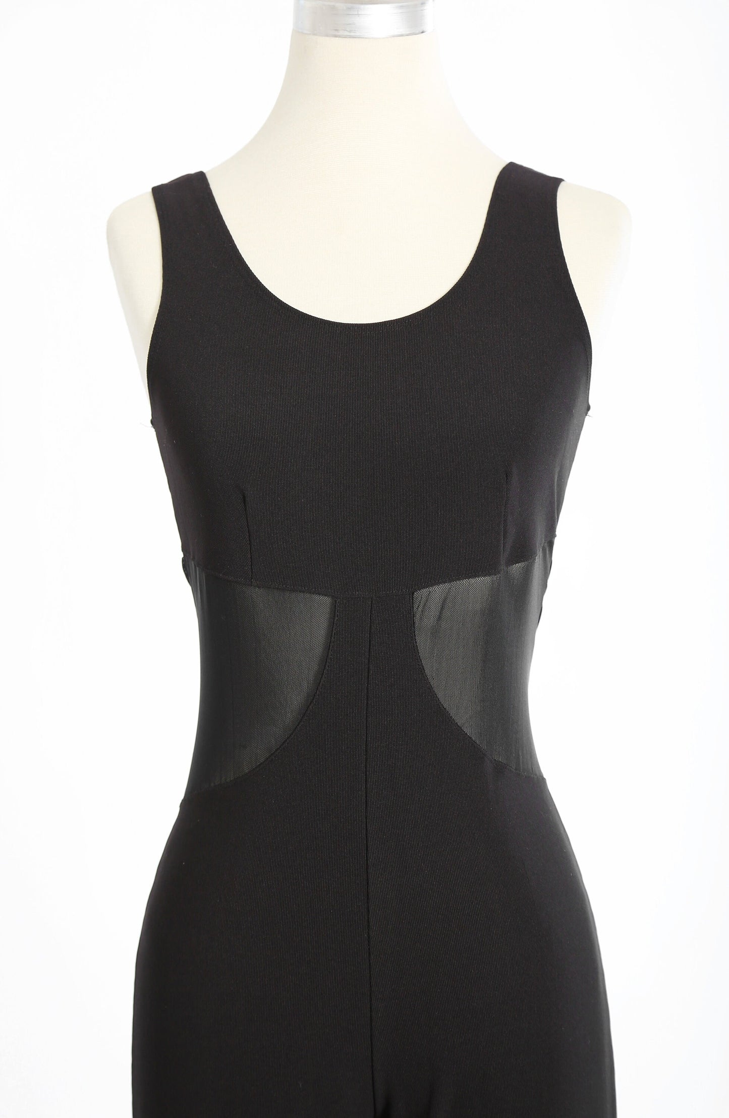 Vintage 90s black sexy cutout stretch jumpsuit