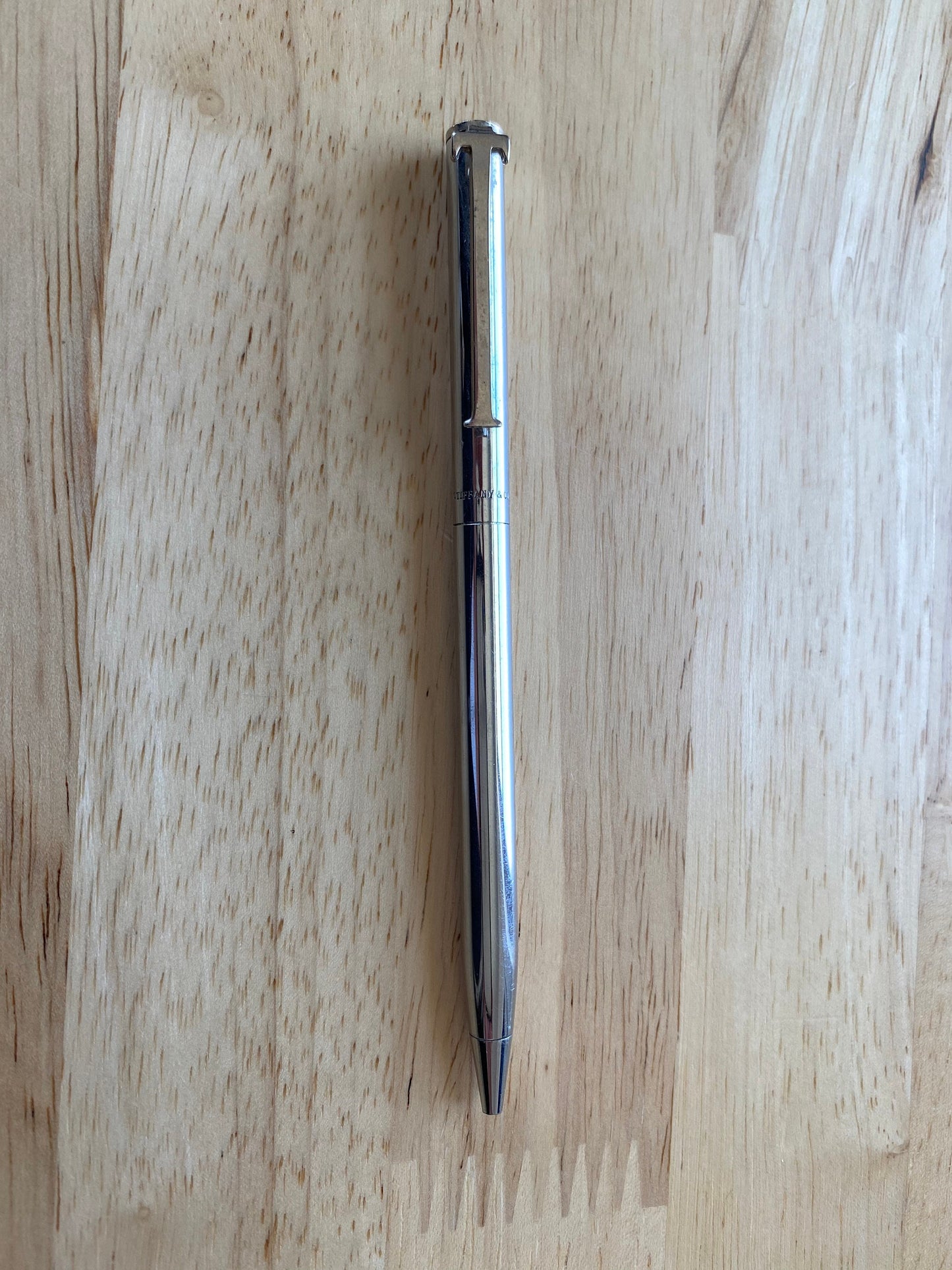 Vintage TIFFANY & CO. Sterling Silver T - clip pen