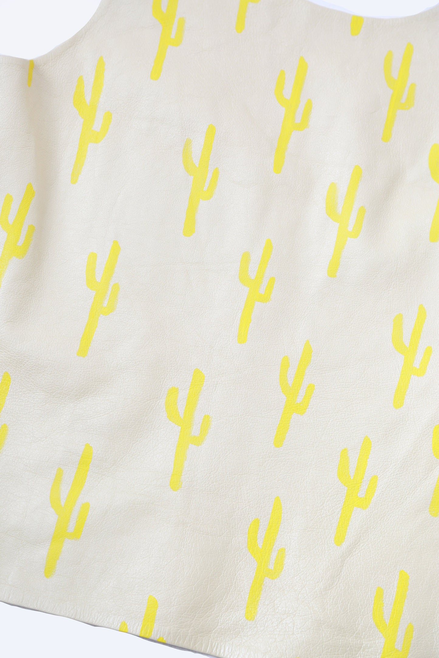 Vintage yellow desert hand painted cactus tank top