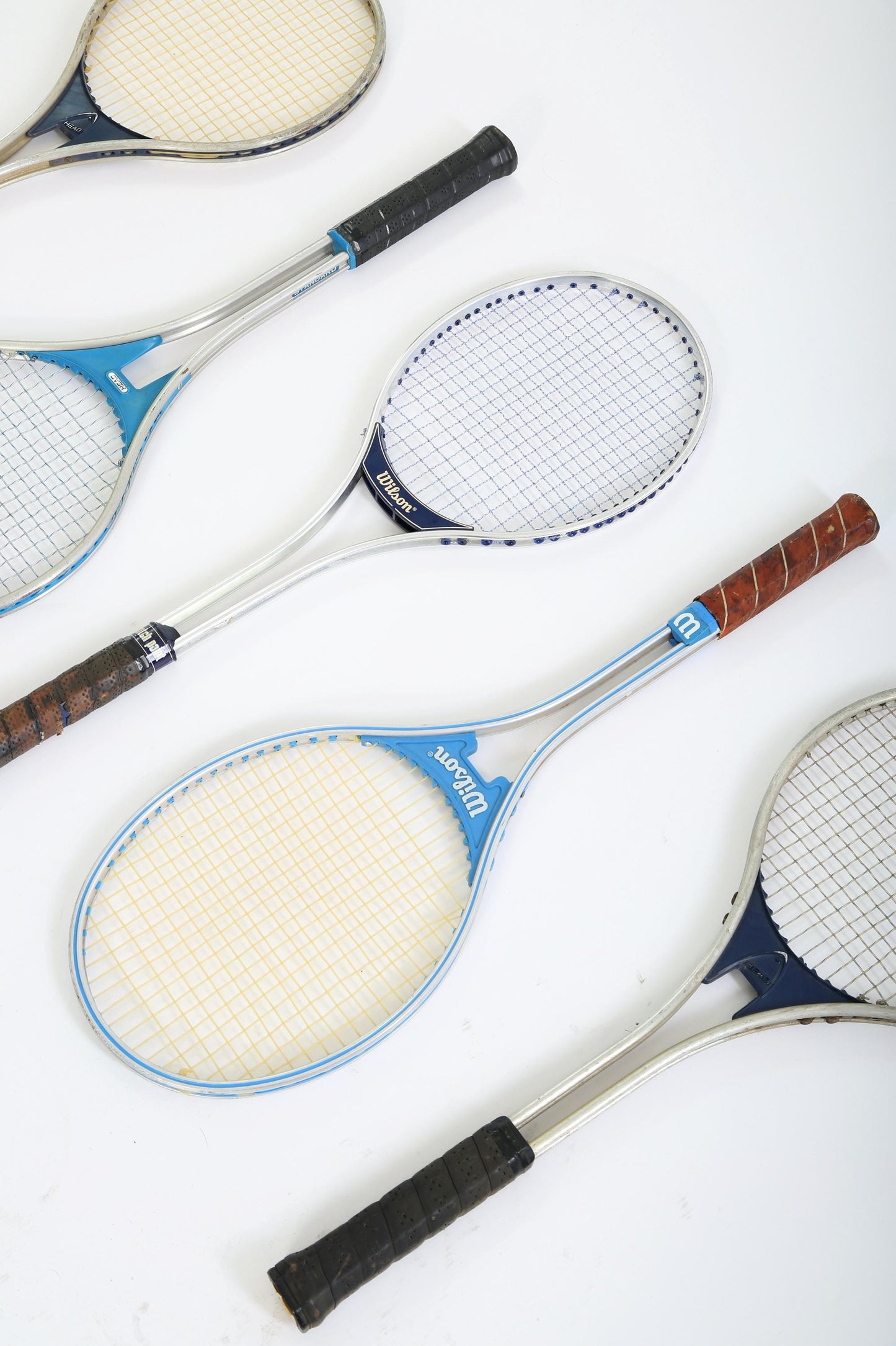 Vintage Tennis Rackets wall art gallery wall