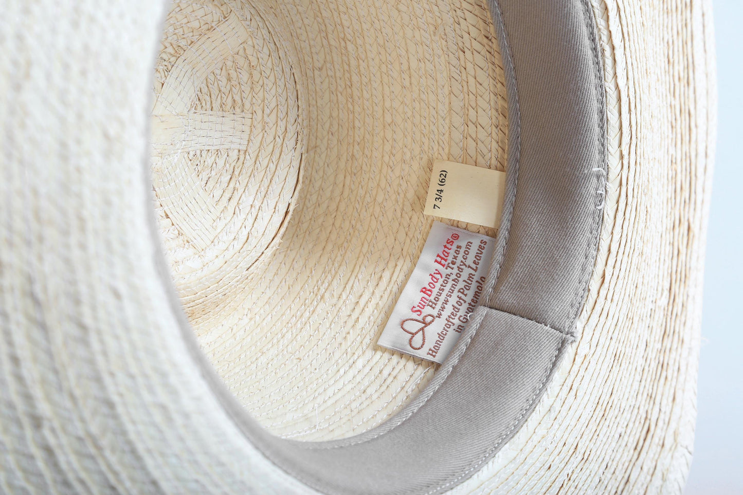 Vintage Sun Body palm leaf Ranch hat 7 3/4