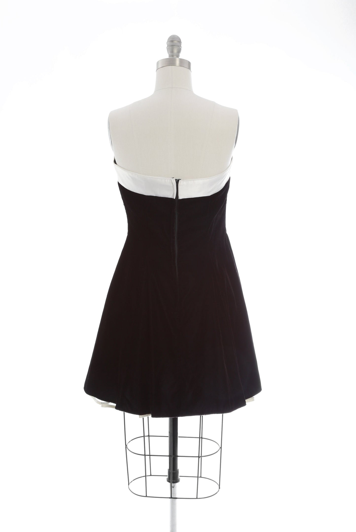 Tuxedo mini dress | Vintage 80s black velvet tuxedo dress | Jeweled bow party dress