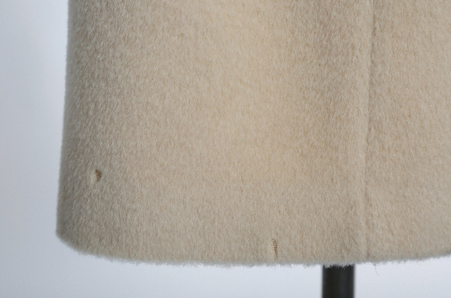 Vintage 50s 60s beige mohair wool coat mink fur collar