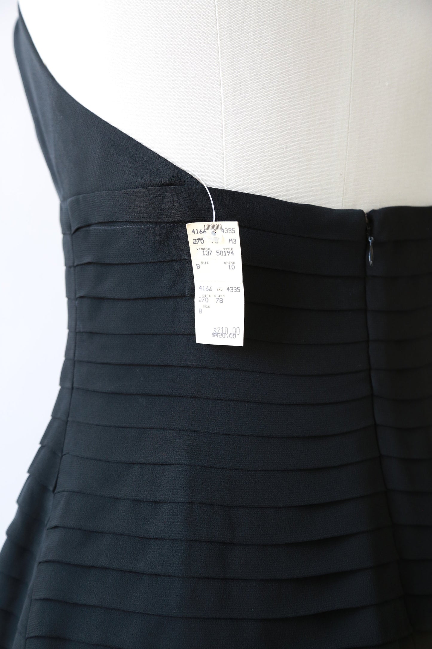Nicole Miller mini dress | Vintage Nicole Miller deadstock pleated party dress