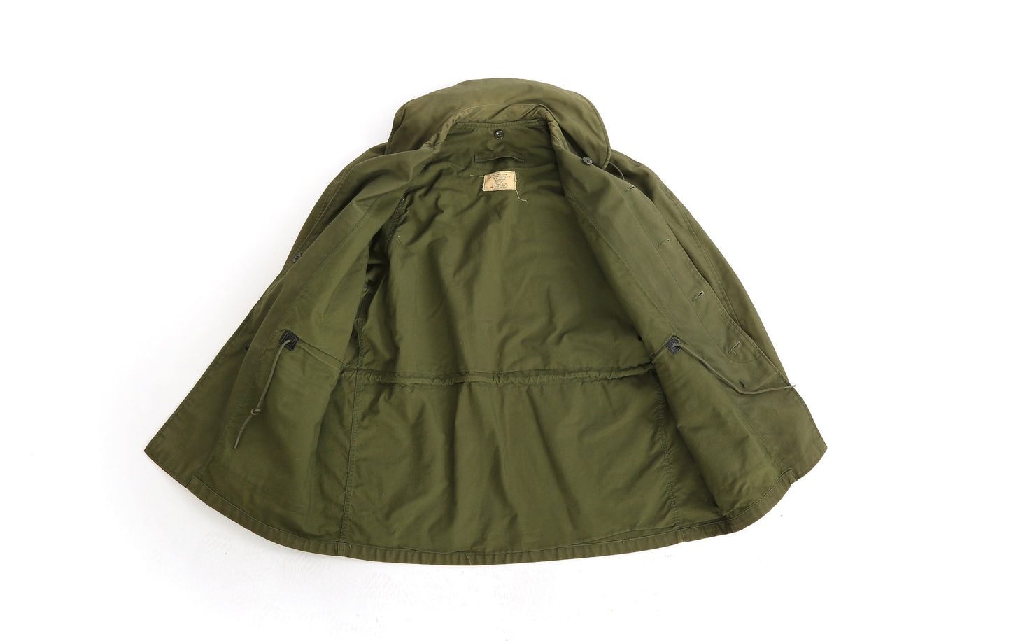 Vietnam Era M 65 Military issue US Army green hooded jacket | OG - 107 Jonny Ownbey Co 1962