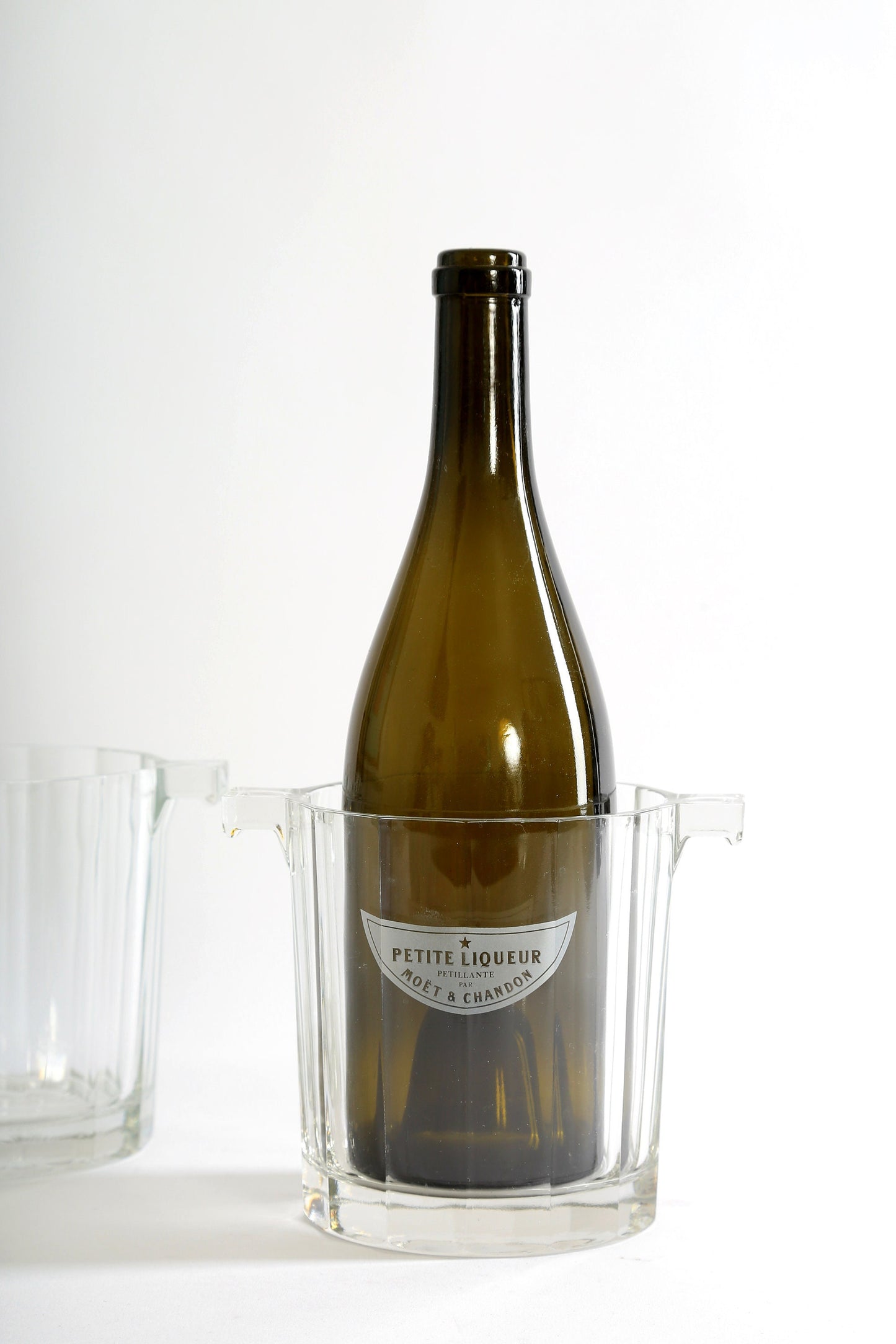 Vintage Moet & Chandon glass ice buckets Pair