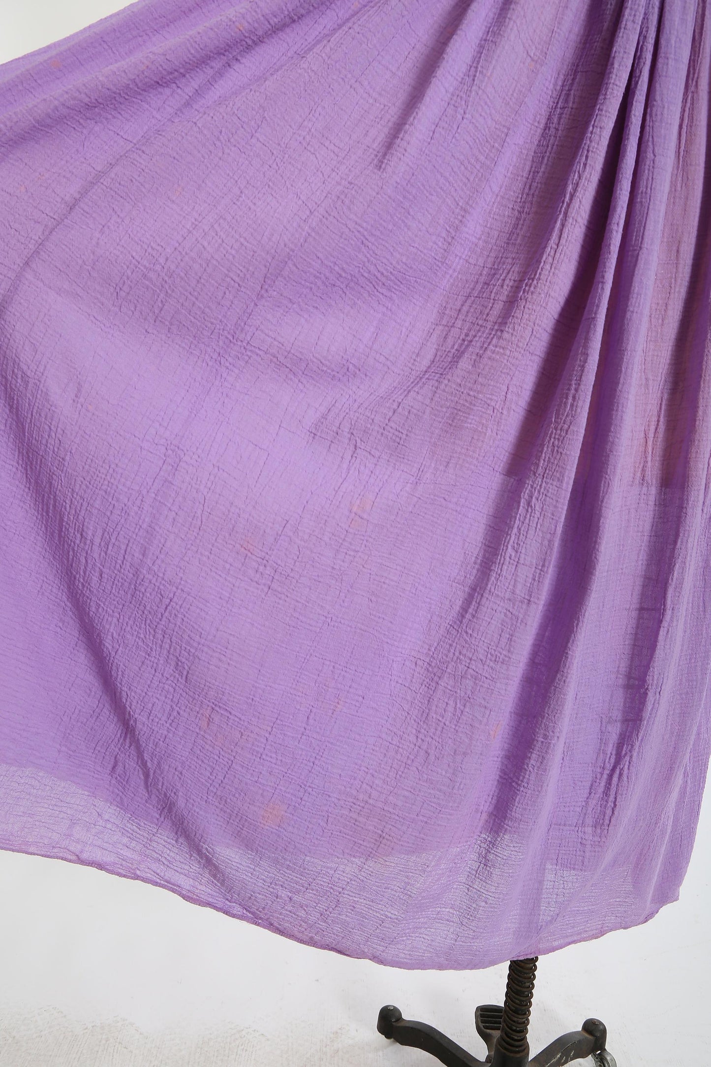 70s Purple Cotton gauze caftan maxi dress