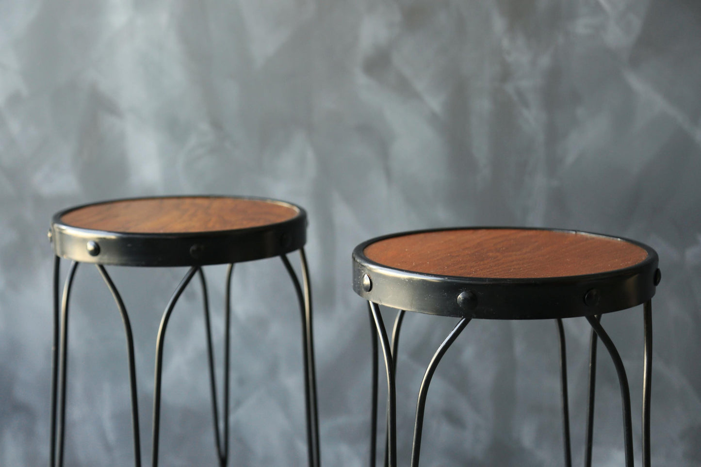 Antique Cafe metal stools