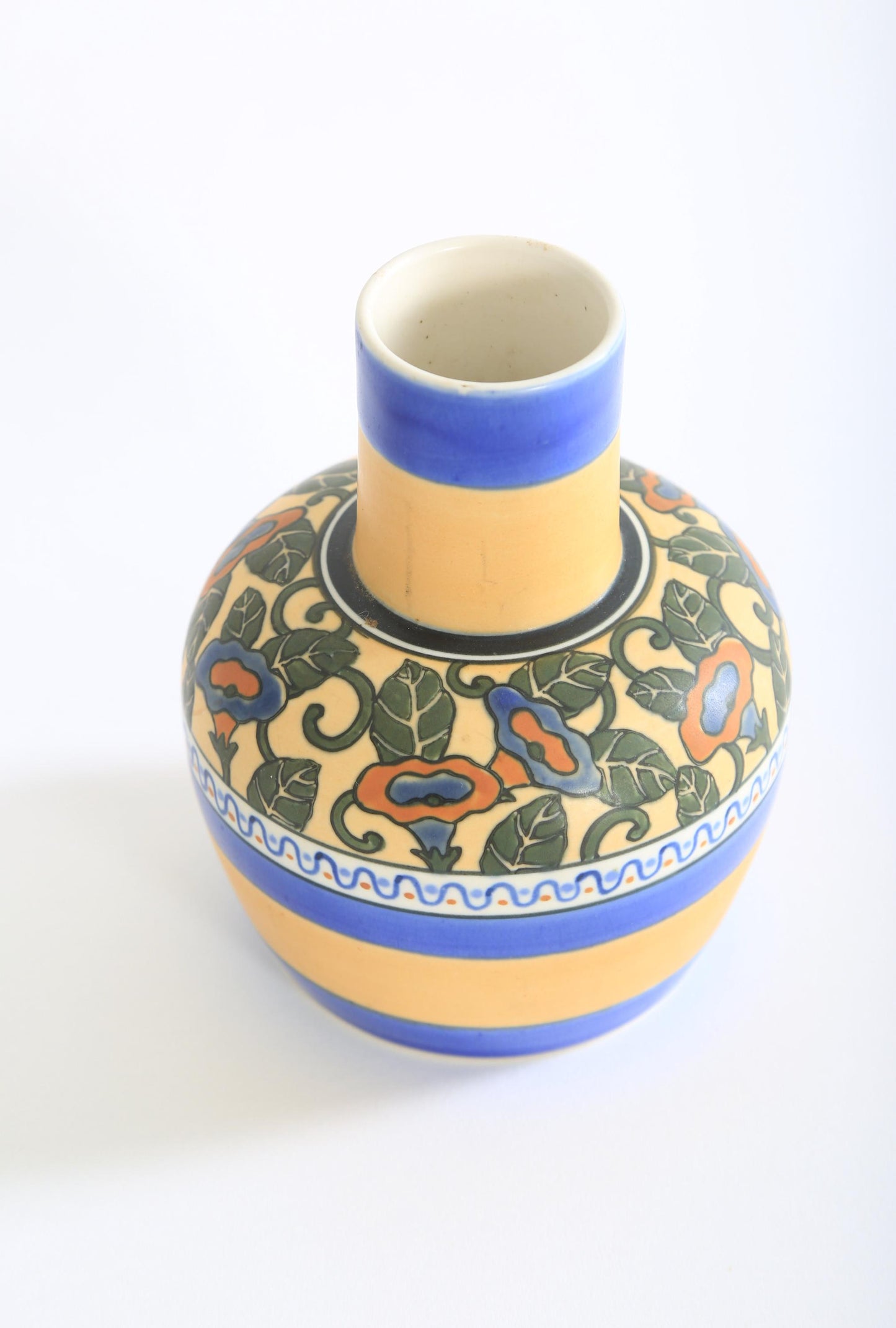 Vintage Japanese floral vase
